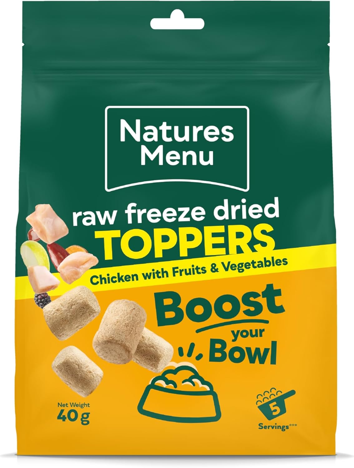 Natures Menu Complete Raw Freeze Dried Toppers - Chicken - 7 x 40g