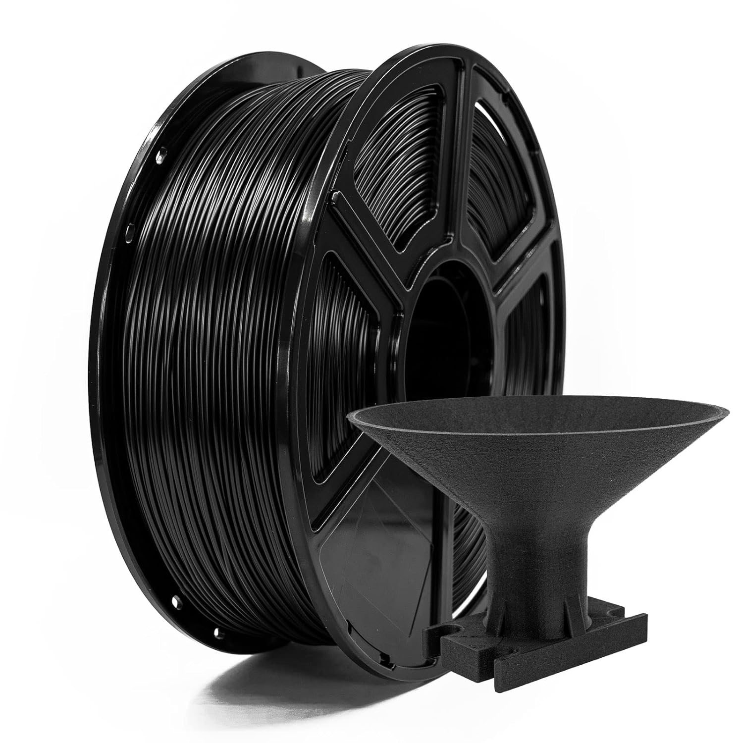FLASHFORGE ASA Filament 1.75mm Balck, 3D Printer Filament 1kg (2.2lbs) Spool, Dimensional Accuracy +/- 0.02mm, Durable, High UV-Resistant, Perfect for Printing Outdoor Functional Parts