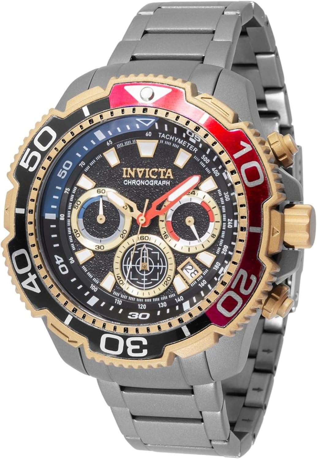 Invicta TI-22 49495 Men's Watch - Waterproof - Analogue - Quartz Movement - Titanium with Black dial - 48mm