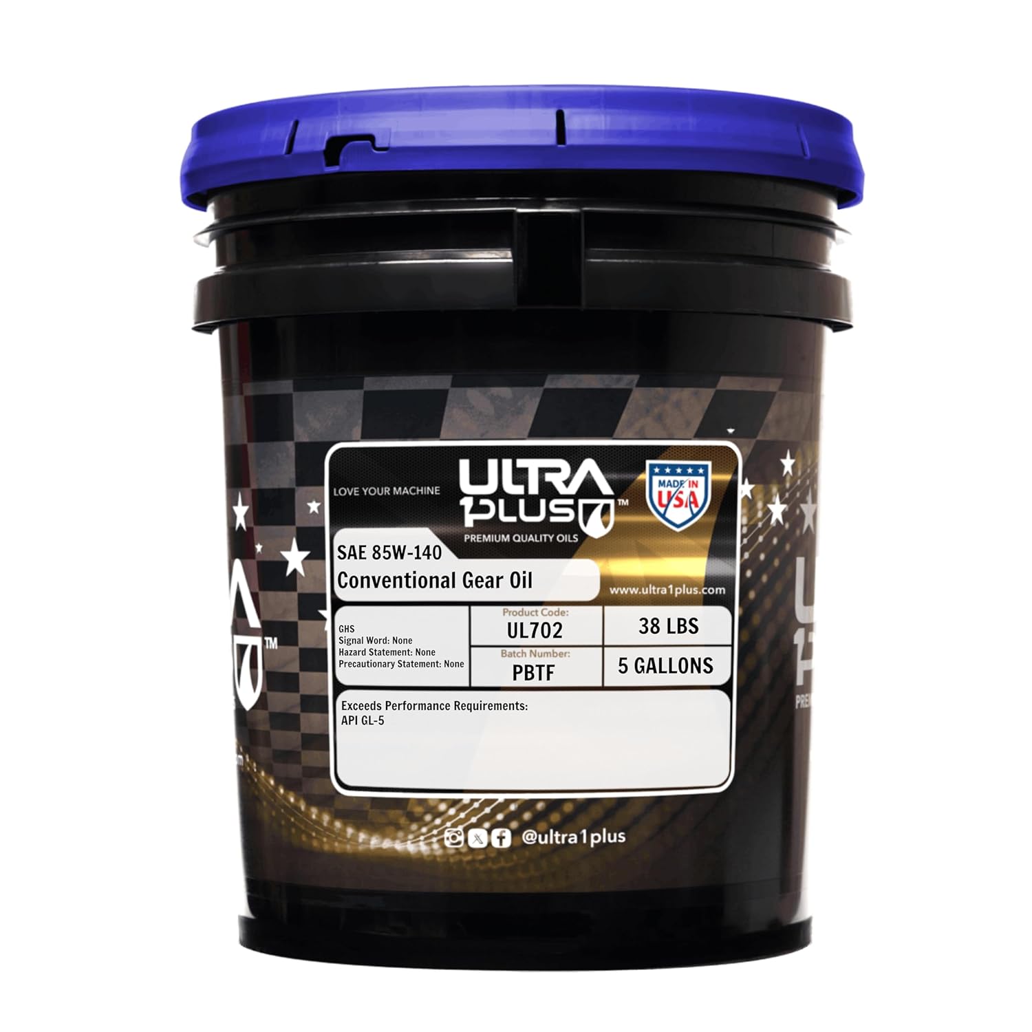 ULTRA 1PLUS SAE 85W-140 Conventional Gear Oil, API GL-5