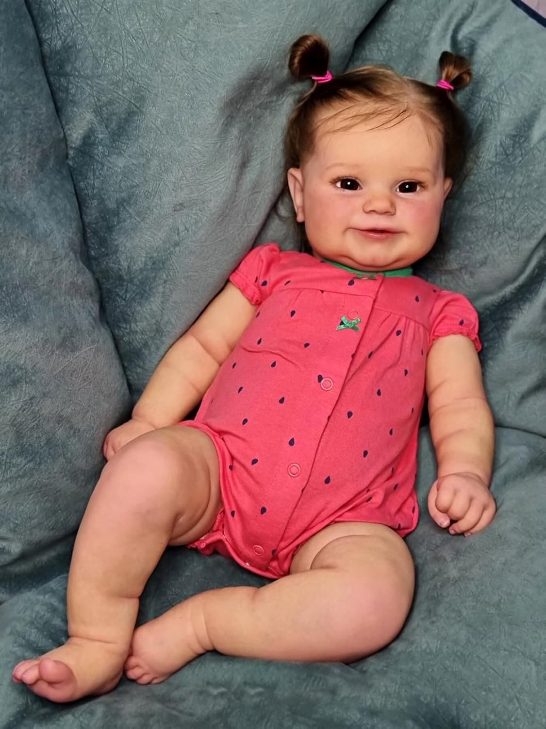 Zero pam Reborn Baby Dolls Maddie Girl 50cm Lifelike Newborn Baby Doll Realistic Baby Dolls With Sweet Smile Real Looking Baby Dolls That Look Real Silicone Dolls For Toddlers