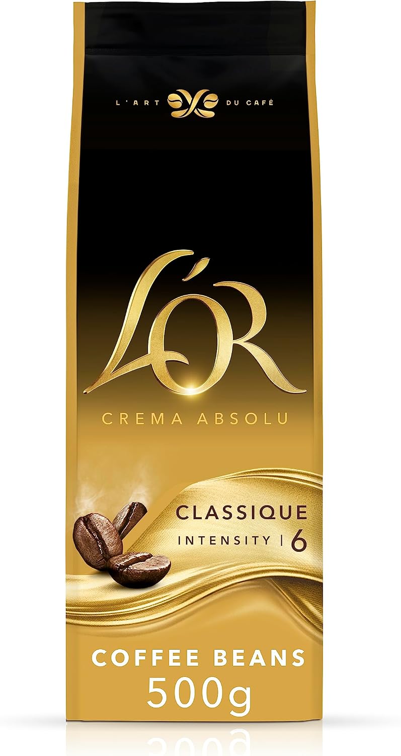L'OR Crema Absolu Classique Coffee Beans 500g Intensity 6