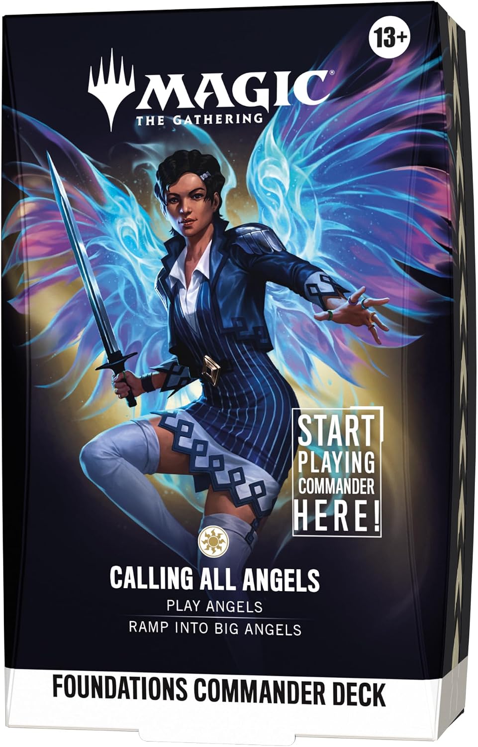 Magic: The Gathering Foundations Commander Deck - Calling All Angels | 100-Card Deck + Accessories
