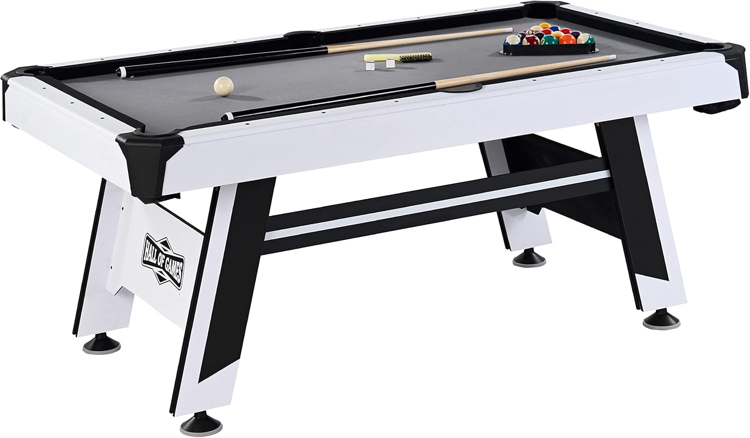 Hall of Games Billiard Tables Multiple Styles, Pool Tables with Preassembled Playfields and Complete Billiard Accessory Sets, Perfect for Family Game Rooms