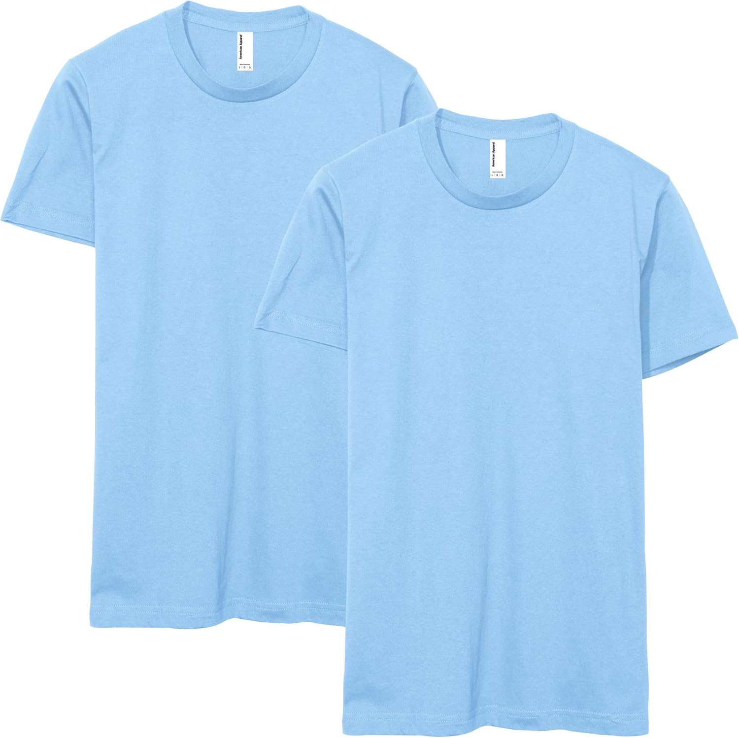 American Apparel Unisex Adult Fine Jersey T-Shirt, Style G2001, Multipack