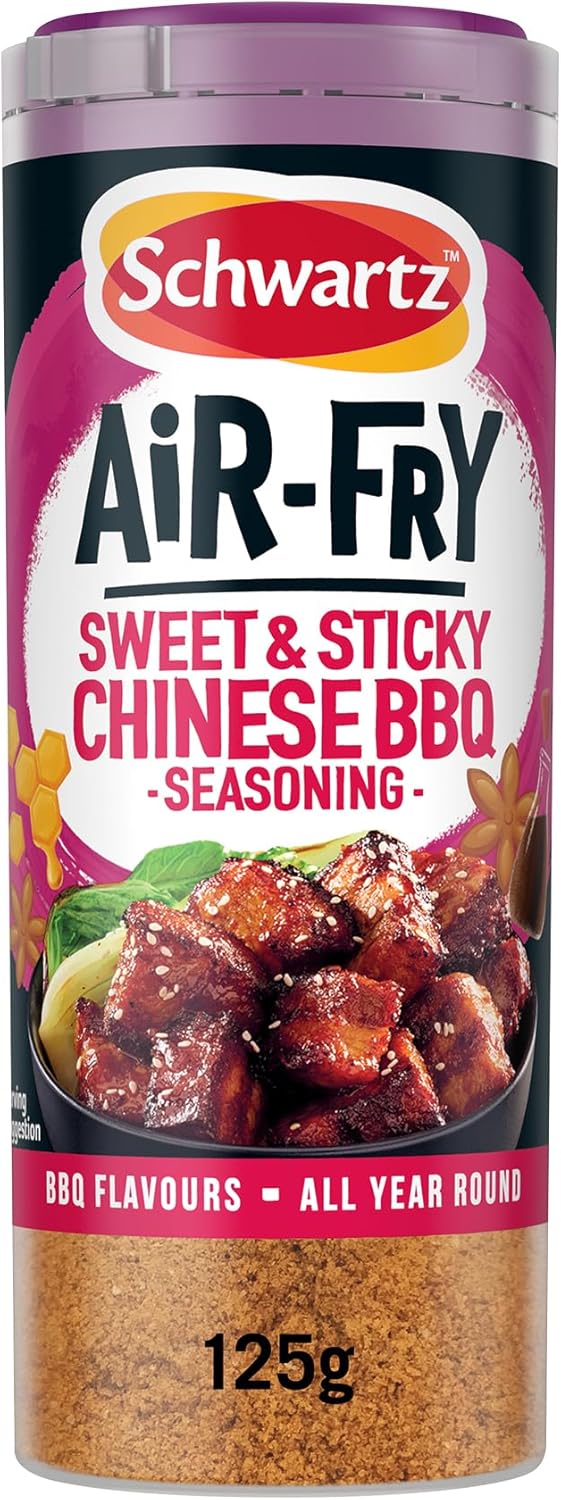 Schwartz Air Fryer Sweet & Sticky Chinese BBQ Seasoning Drum, 125g