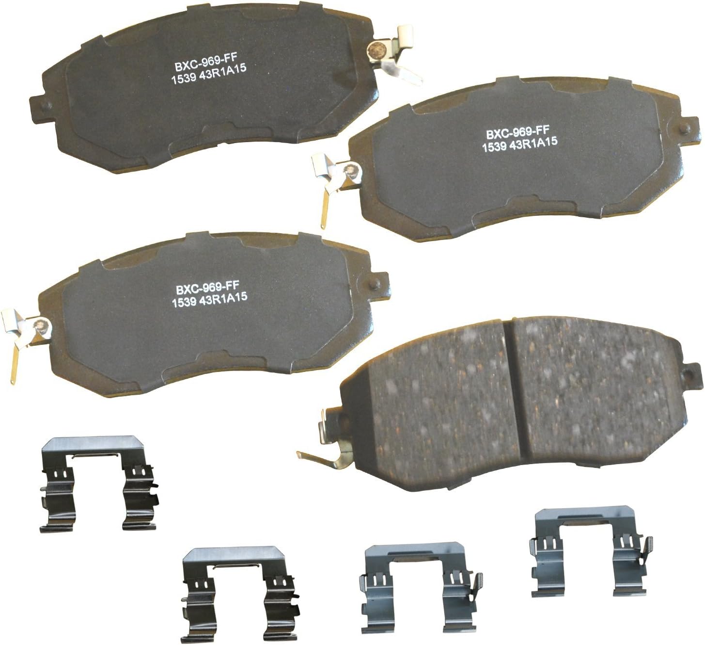 Bendix Premium SBC1539 Ceramic Front Brake Pads for Select Models Scion FR-S, Subaru BRZ, Crosstrek, Forester, Impreza, Legacy, Outback, WRX, XV, XV Toyota 86, GR86