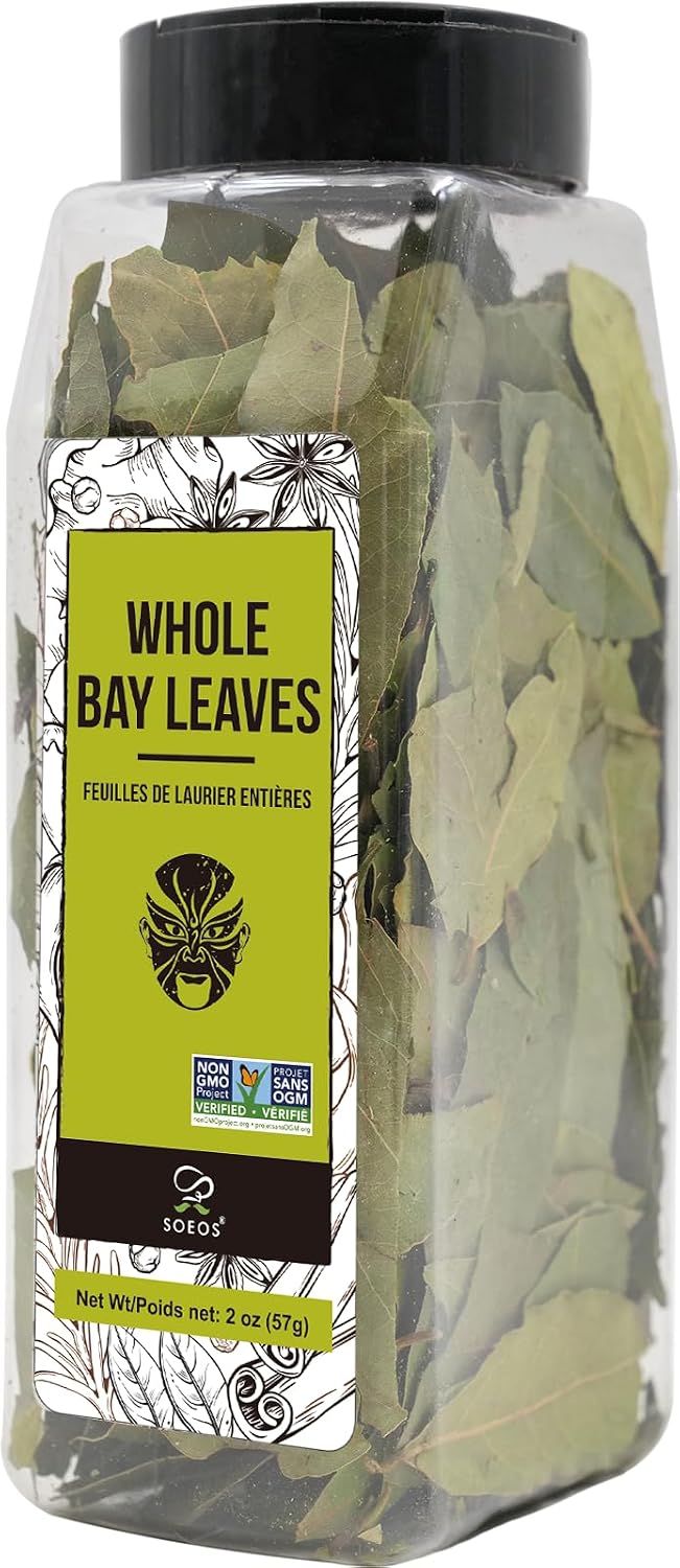 Soeos Bay Leaves Whole, 2 oz(57g), Non-GMO Verified