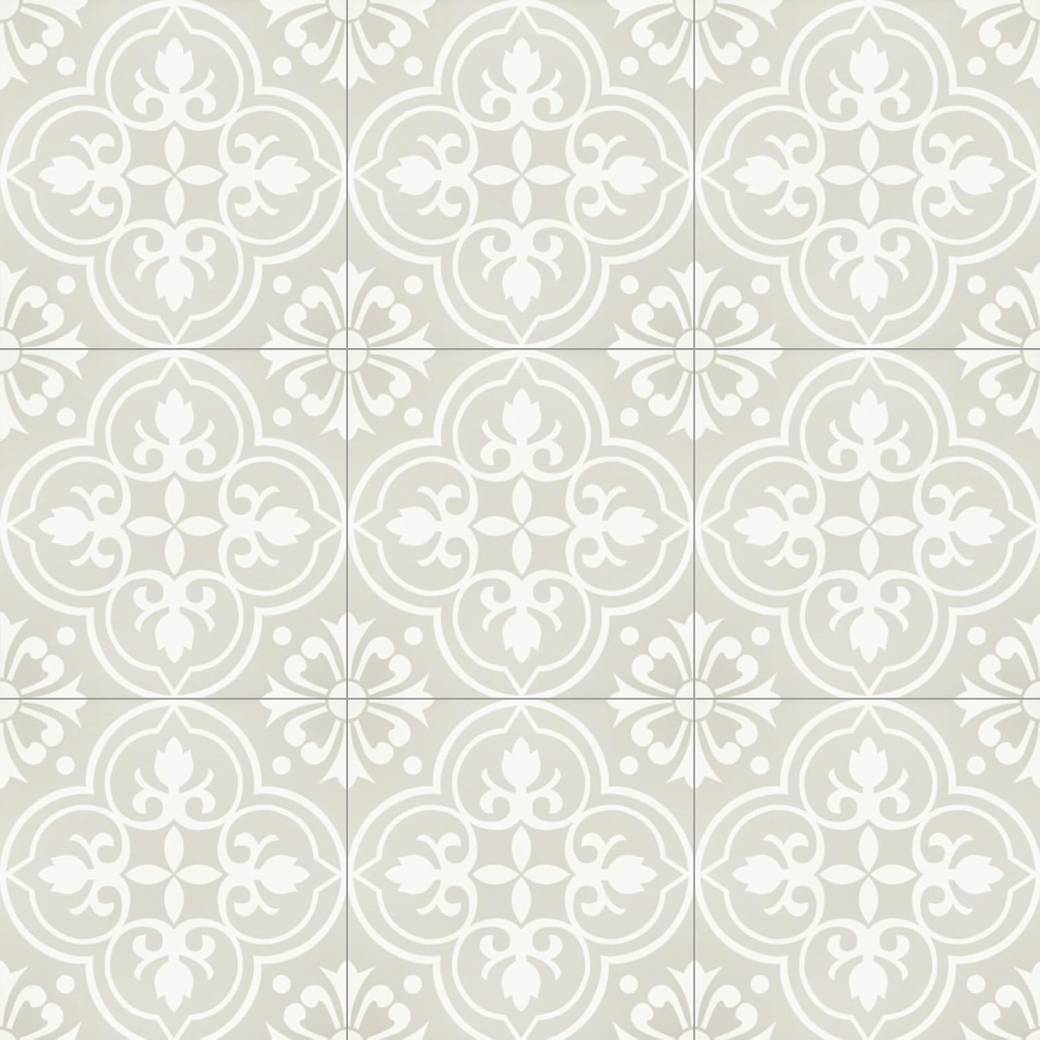 Peel and Stick Floor Tiles Self Adhesive Floor Tile, Vinyl Flooring Waterproof, Lino Flooring for Bathroom Kitchen Living Room DIY Grey 30x30cm 20pcs(11.8 x 11.8 inches)