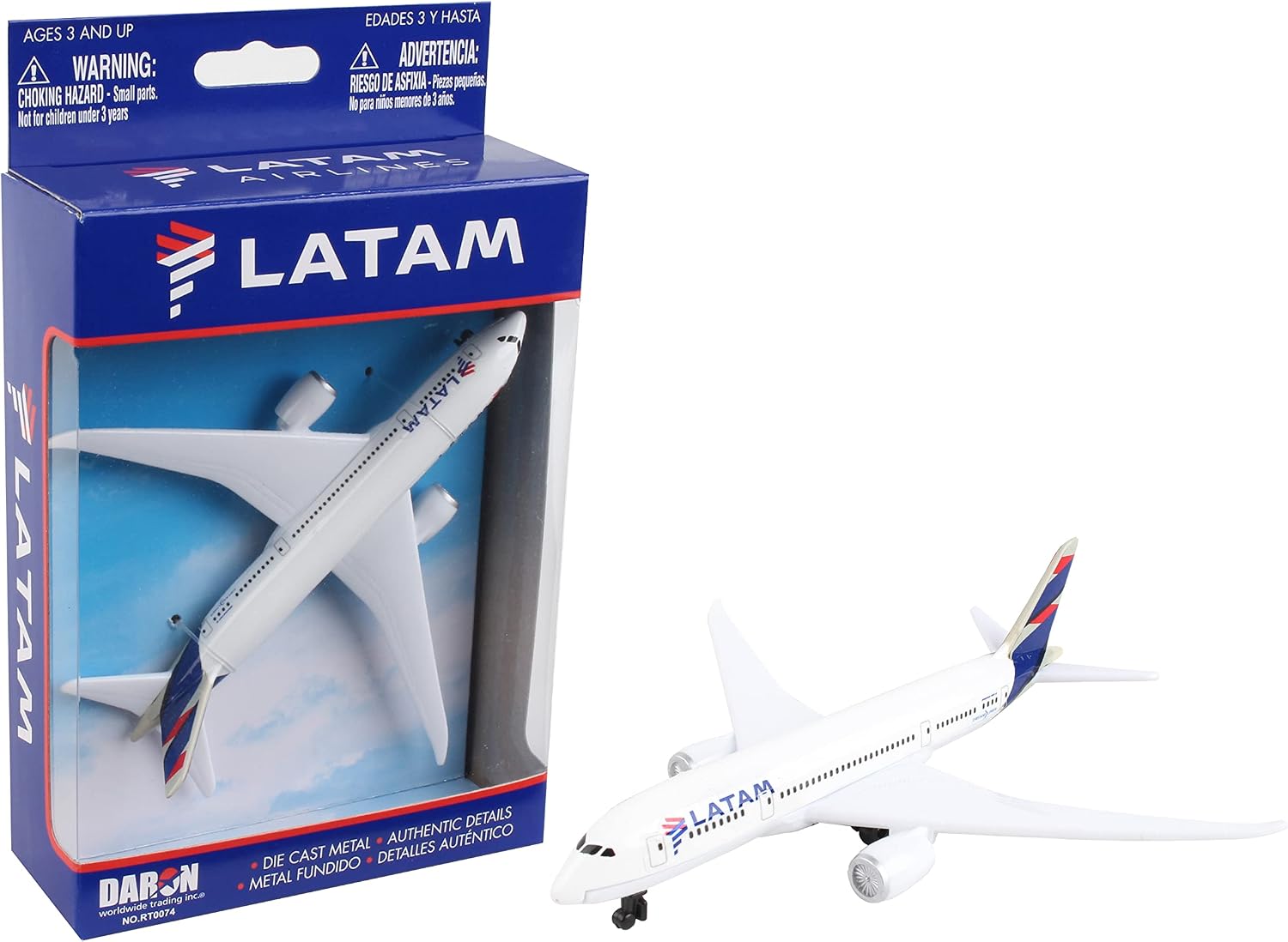 Daron RT0074 Latam Single Diecast Toy Plane