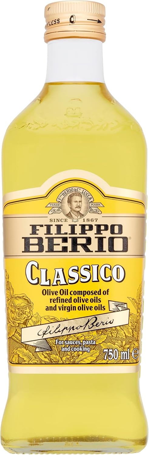 Filippo Berio Olive Oil, Classic Olive Oil, Glass Bottle, 750ml