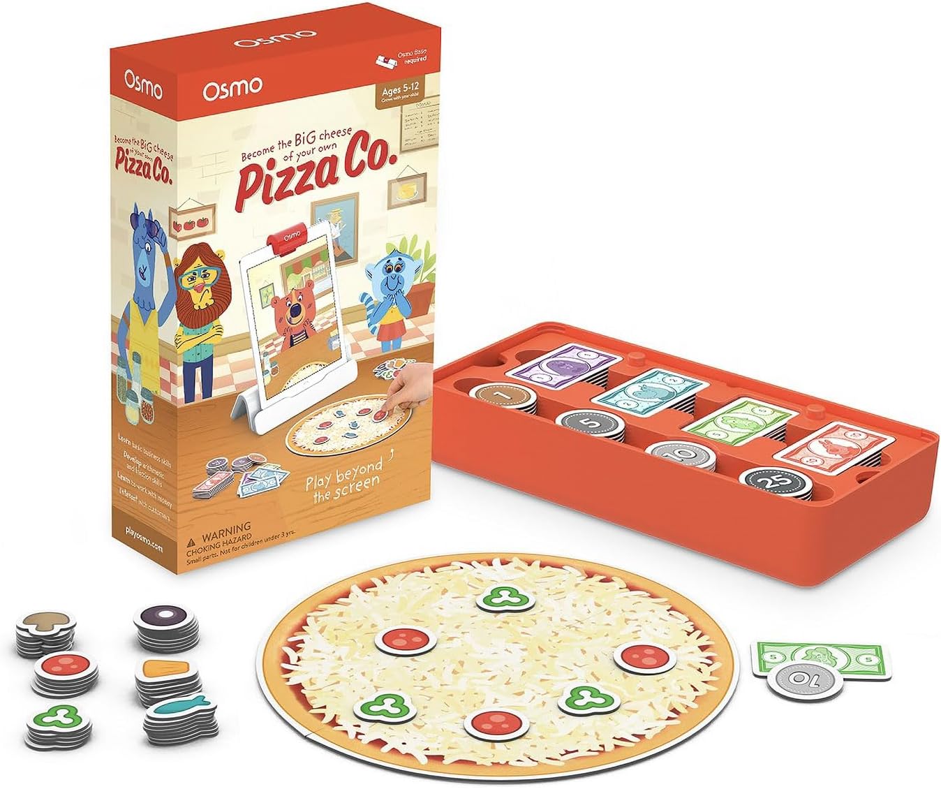Osmo - Pizza Co. Game - Ages 5-12 - Communication Skills & Business Math - For iPad & Fire Tablet (Base Required)