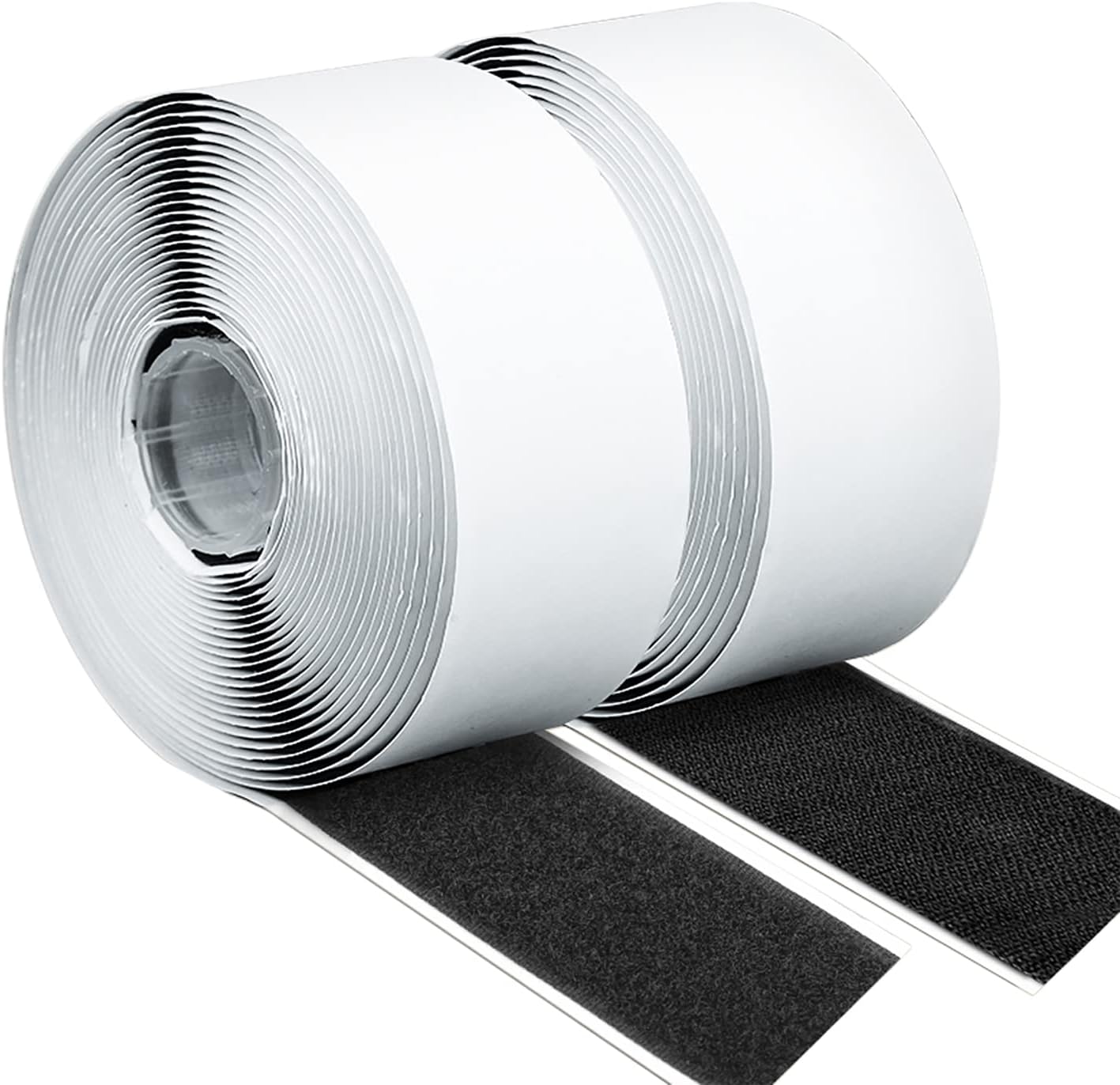 Self Adhesive Hook and Loop Tape,5M X 50 mm Width Heavy Duty Sticky Fastening Tape, Double-Sided Sticky Tape Backed Fastening Tape, Double Sided and Removable Ideal for Home, Office & DIY Crafts