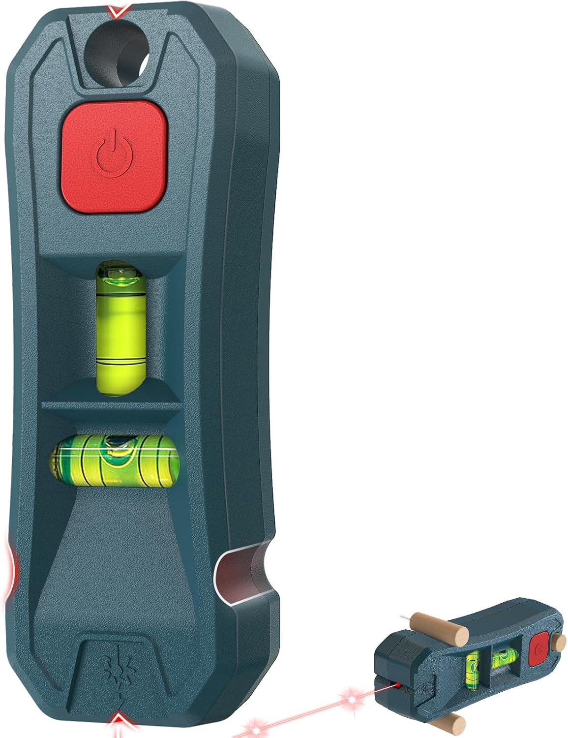 Level Laser Tool | Laser Level for Hanging Pictures & Home Renovations, Horizontal & Vertical Bubble, Hands-Free