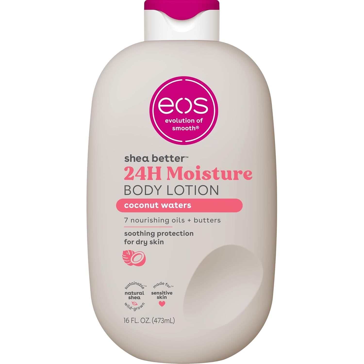 eos Shea Better Body Lotion- Coconut Waters, Natural Shea Butter, 16 fl oz
