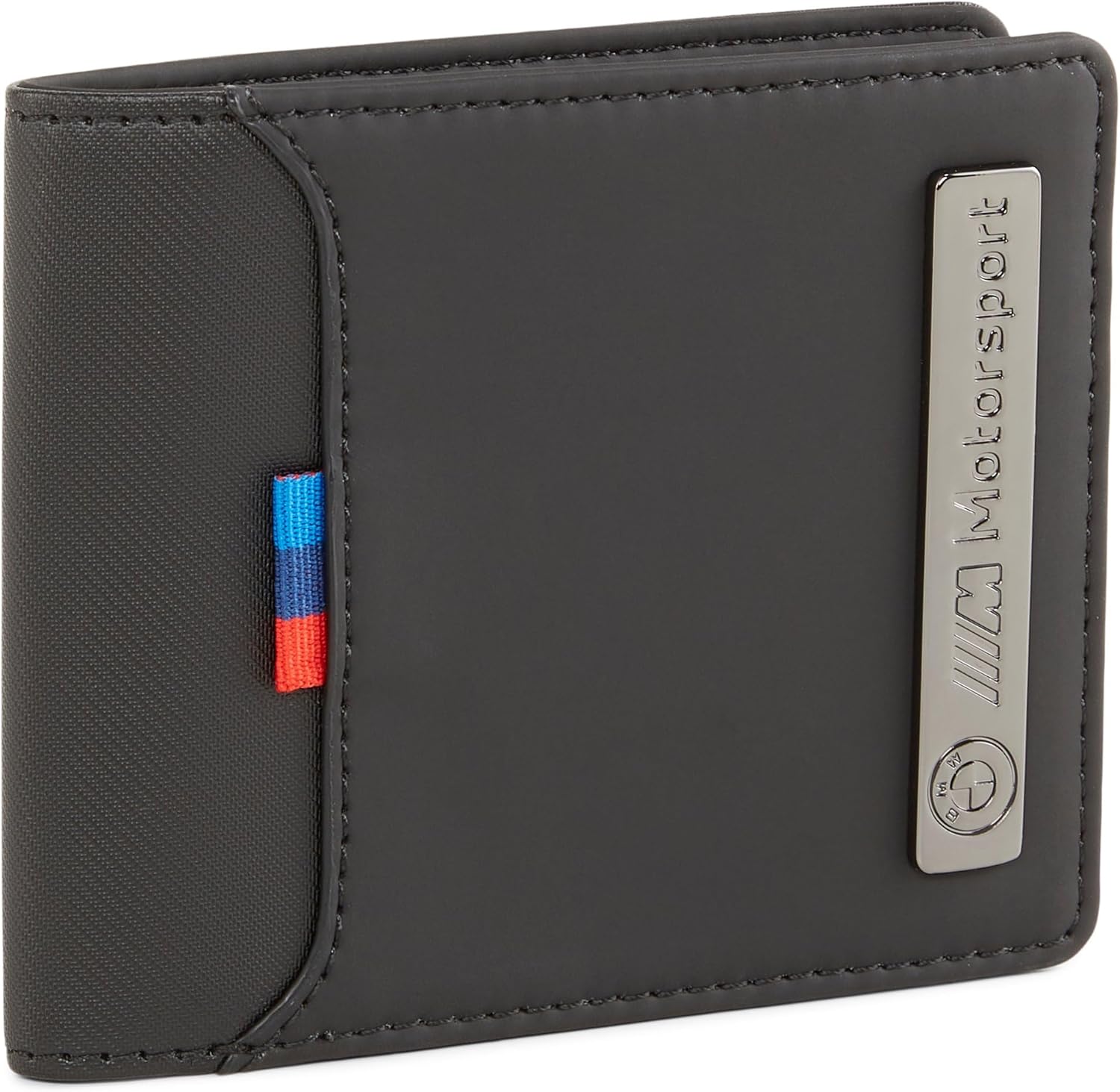 BMW Genuine M Motorsport Wallet Black 4 Card Holders Metal Logo 80215B5D132
