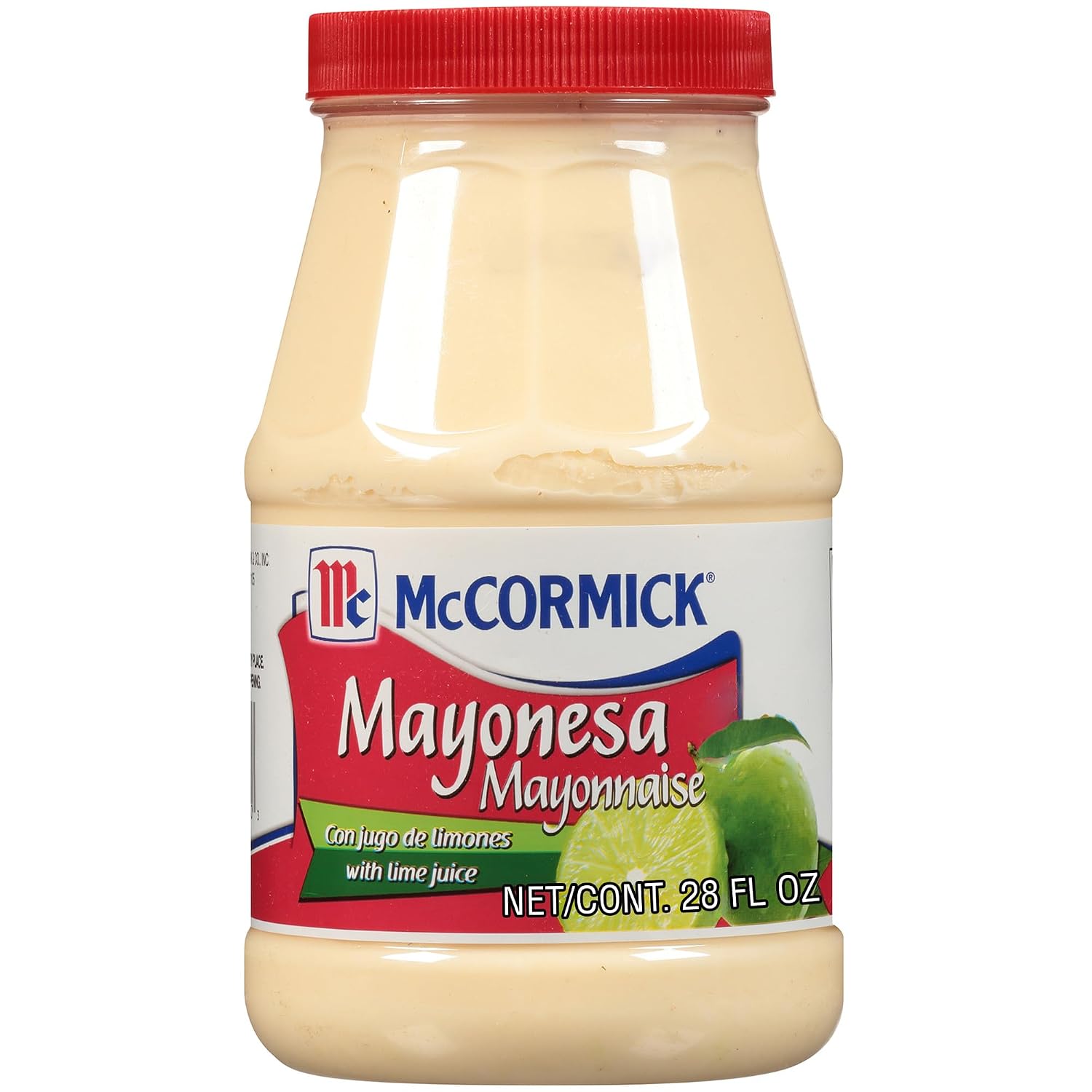 McCormick Mayonesa (Mayonnaise) with Lime Juice, Authentic Product of Mexico, For Adding Creamy Mayo Flavor with Tangy Lime to Sandwiches, Dips, Salads, and More, 28 fl oz