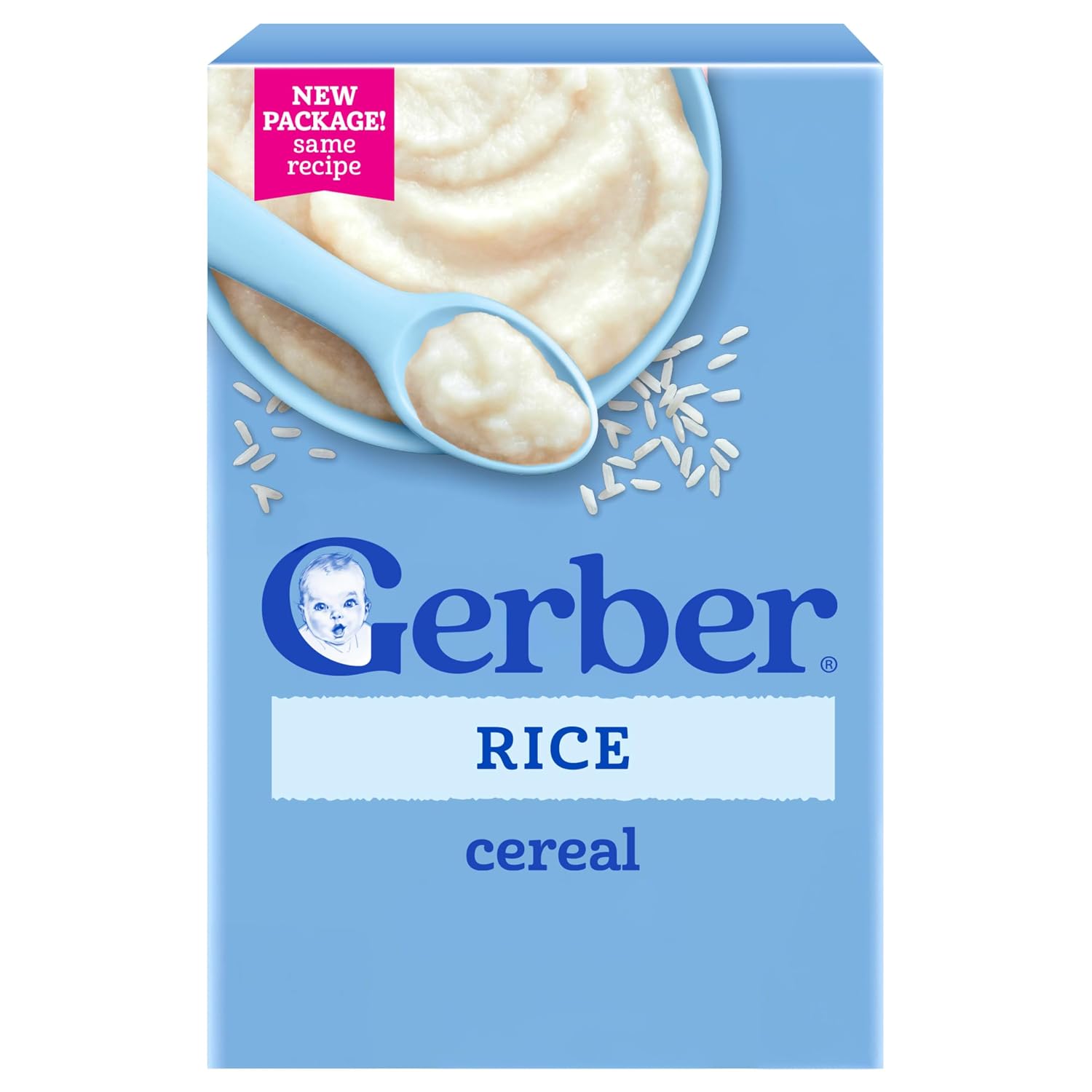 Gerber Stage 1 Rice Cereal, Non-GMO, 8 Oz, 5 Pack