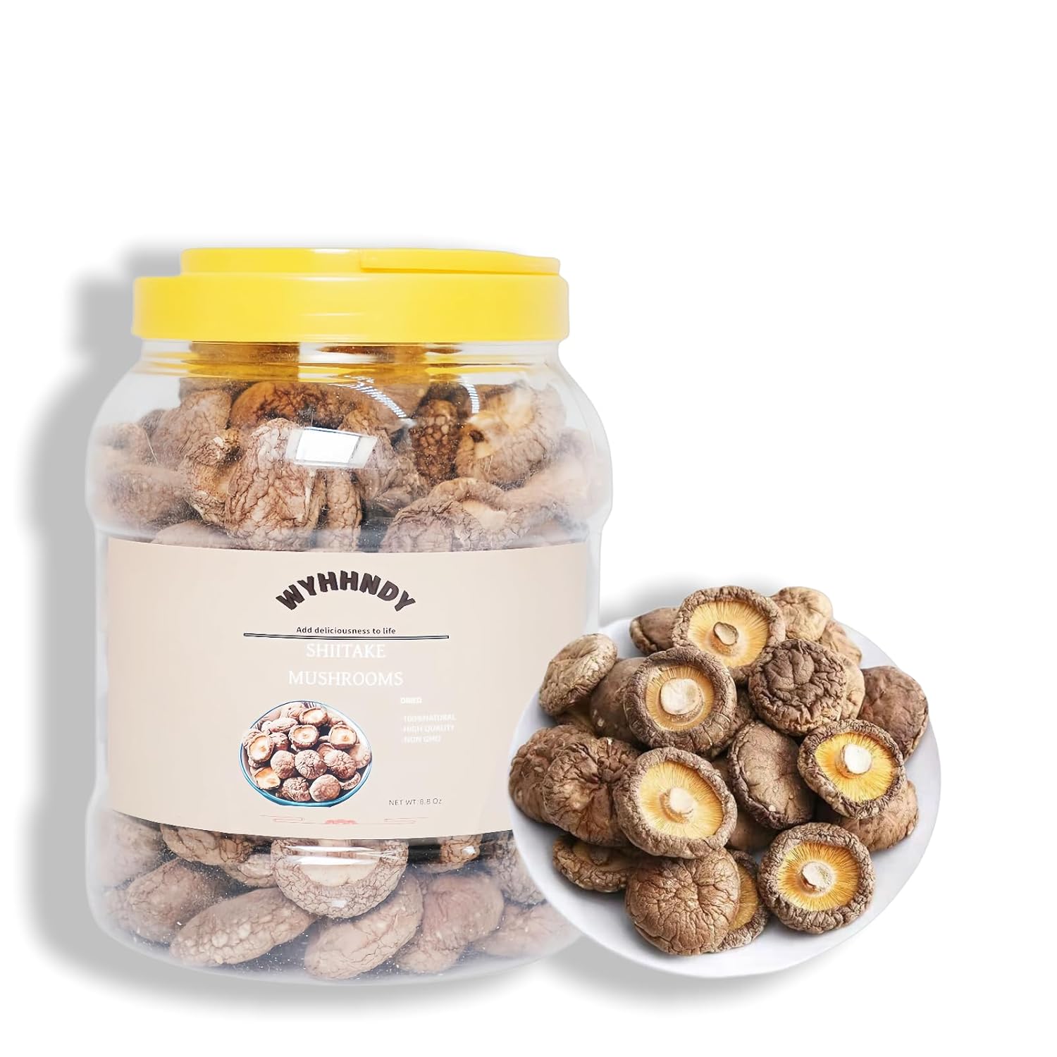Dried Shiitake Mushrooms for Cooking – Hand-Selected | Quick-Rehydrating for Soups, Pasta, Risotto & Sauces | All-Natural (8.8 oz)