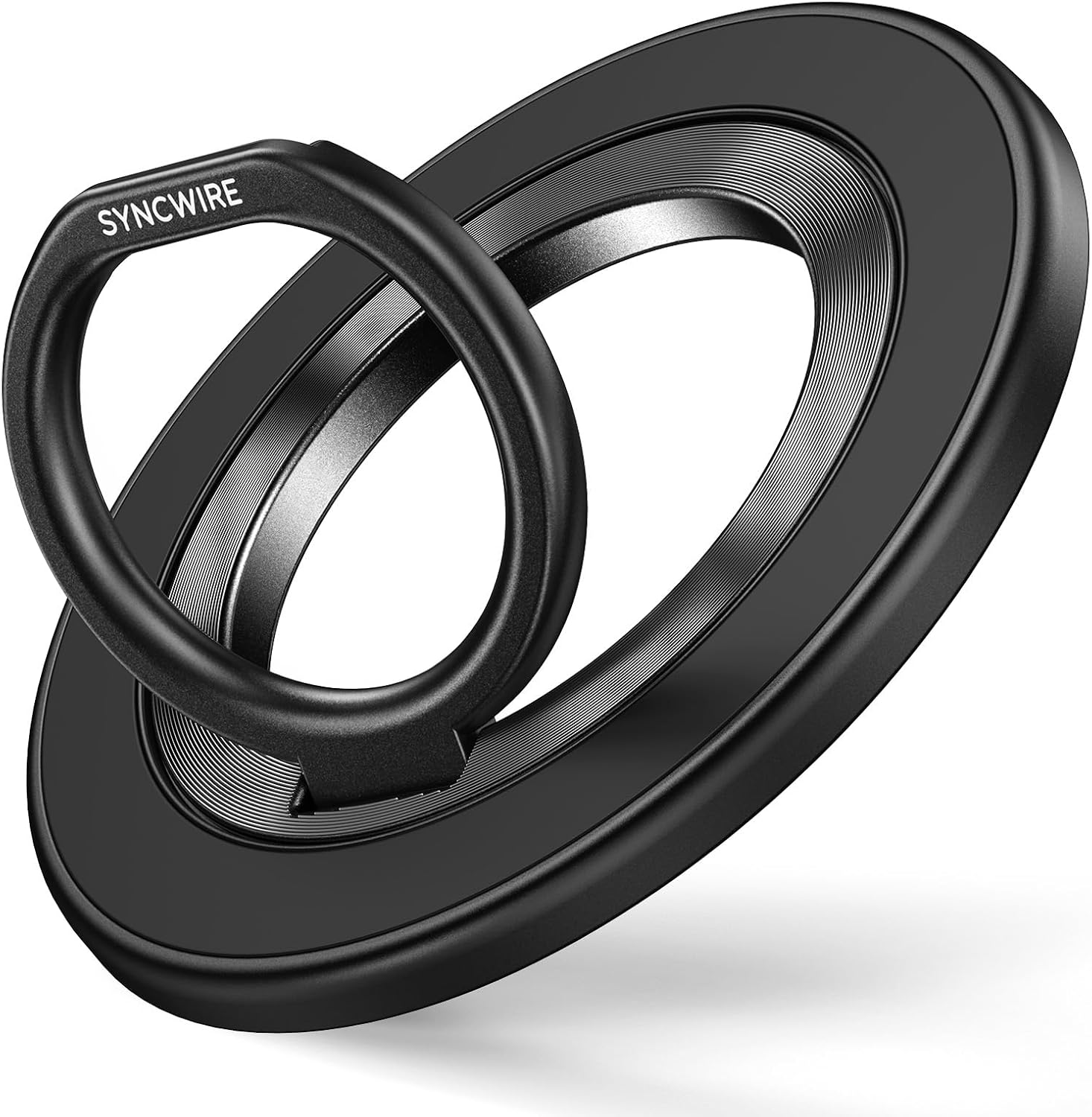 SYNCWIRE Magnetic Phone Ring Holder for MagSafe, Ring Stand Finger Grip Kickstand With Two-Sided Magnetic Compatible iPhone 16 Pro Max 15 14 13 12, Android, Samsung, MagSafe Accessories