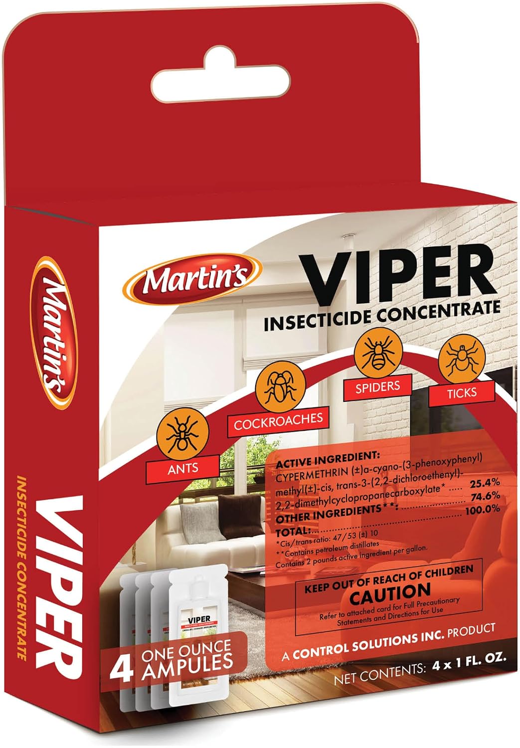 Control Solutions Martins Viper Insecticide Concentrate, 4oz
