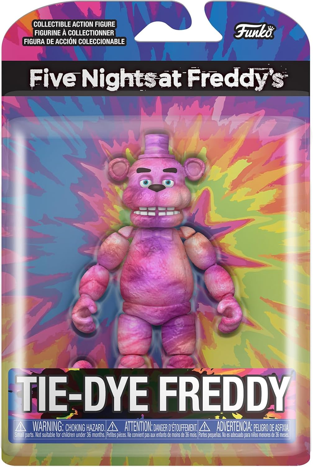 Funko Action Figure 5": Five Nights At Freddy's (FNAF) TieDye - Freddy Fazbear - Collectable Toy - Gift Idea - Official Merchandise