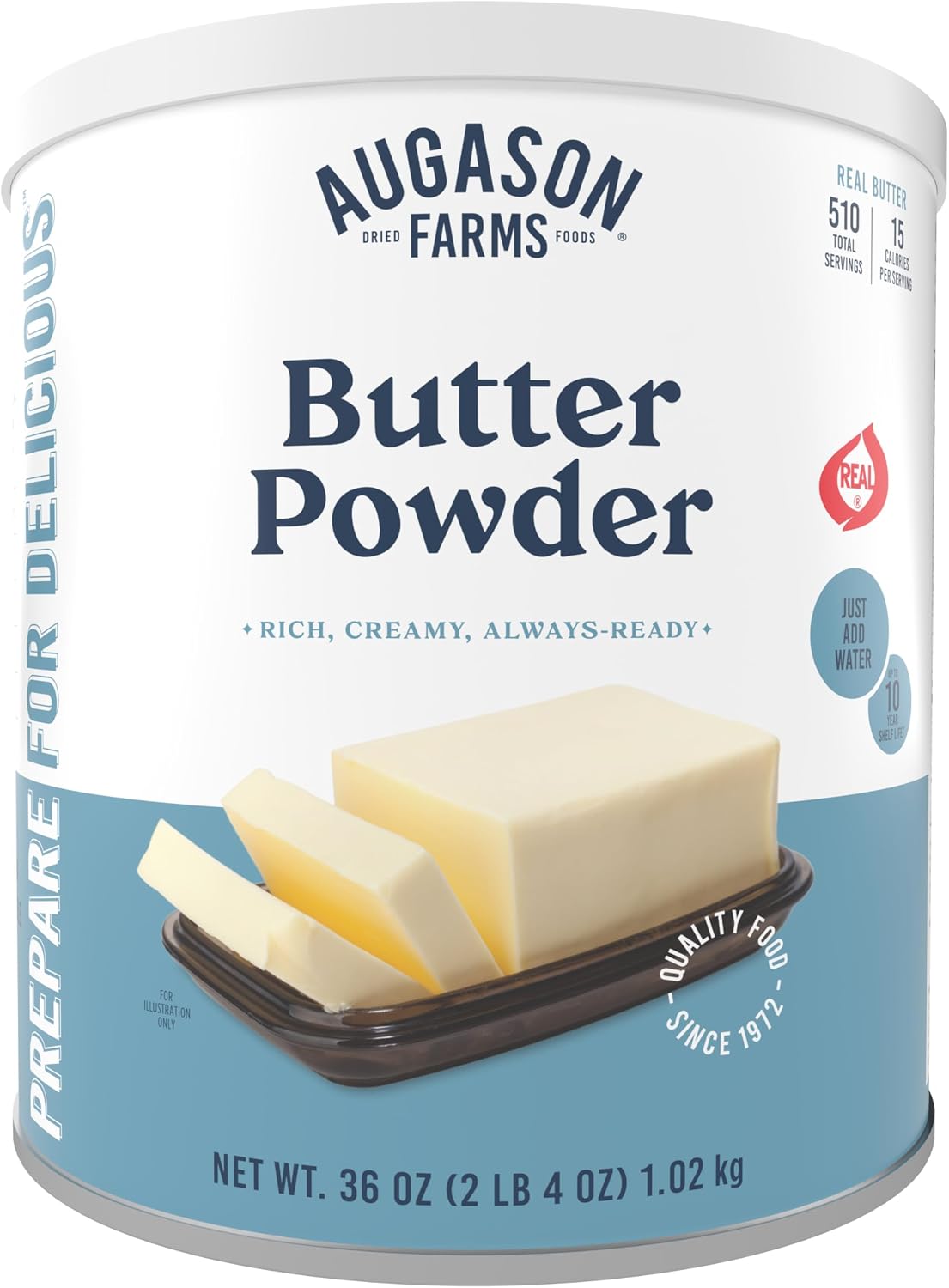 Augason Farms Butter Powder 36 oz #10 Can