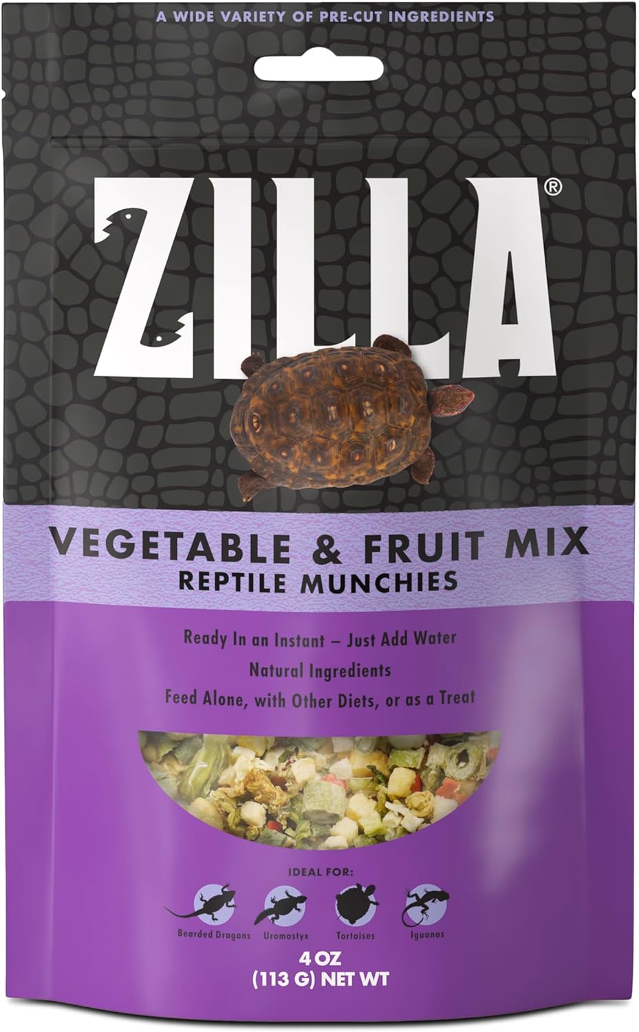 Zilla Reptile Munchies Vegetable and Fruit Mix 4 oz.