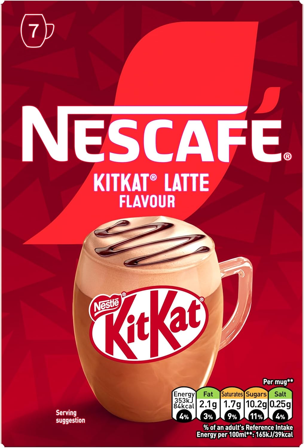 Nescafé KitKat Latte Sachets 7 x 21g | Pack of 1