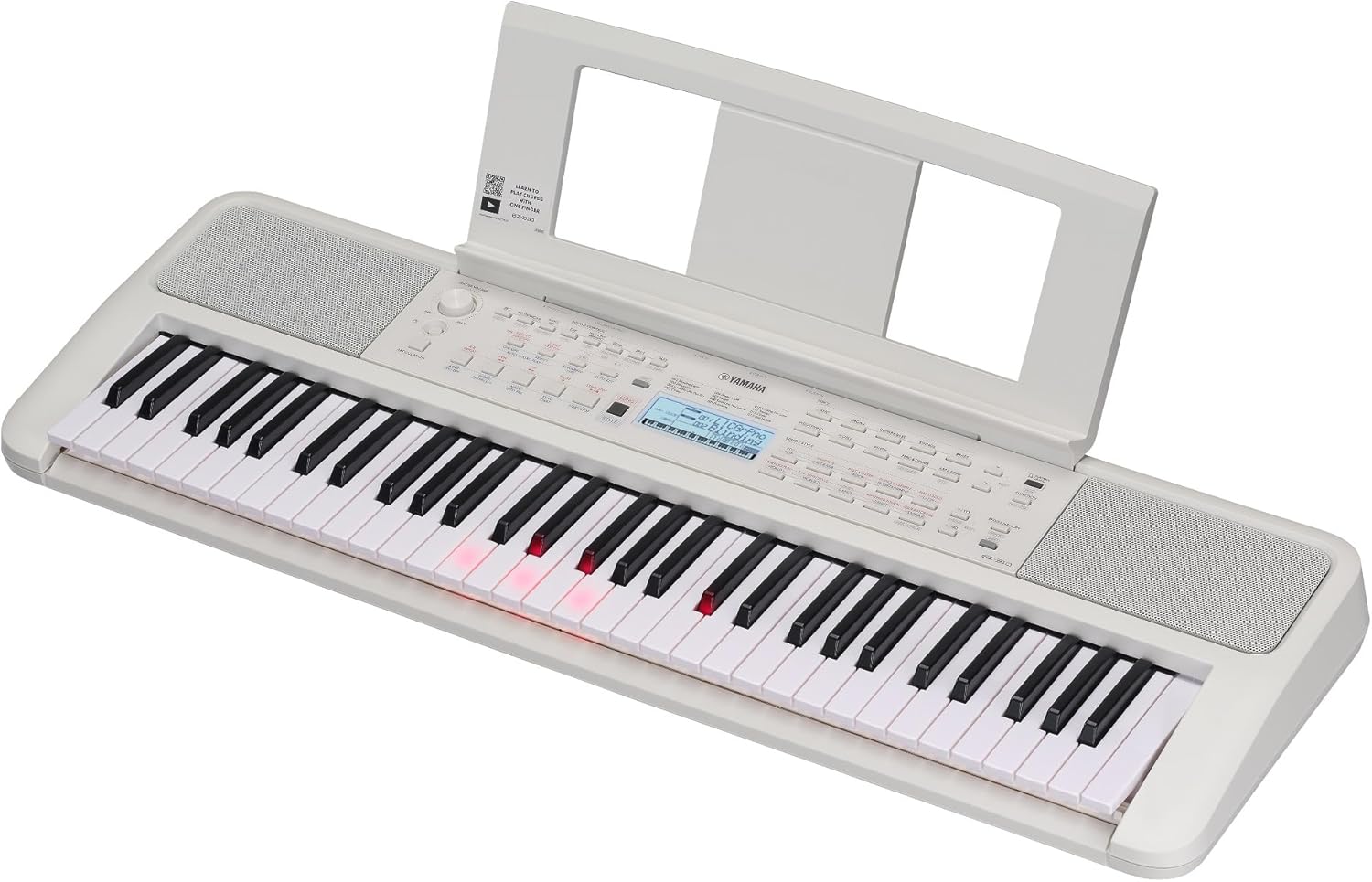 Yamaha EZ-310 Portable Keyboard for Beginners, Convenient Light Guide Function and 61 Velocity-Sensitive Keys with 48-Tone Polyphony, Includes 2 Online Lessons with a Yamaha Music School Teacher