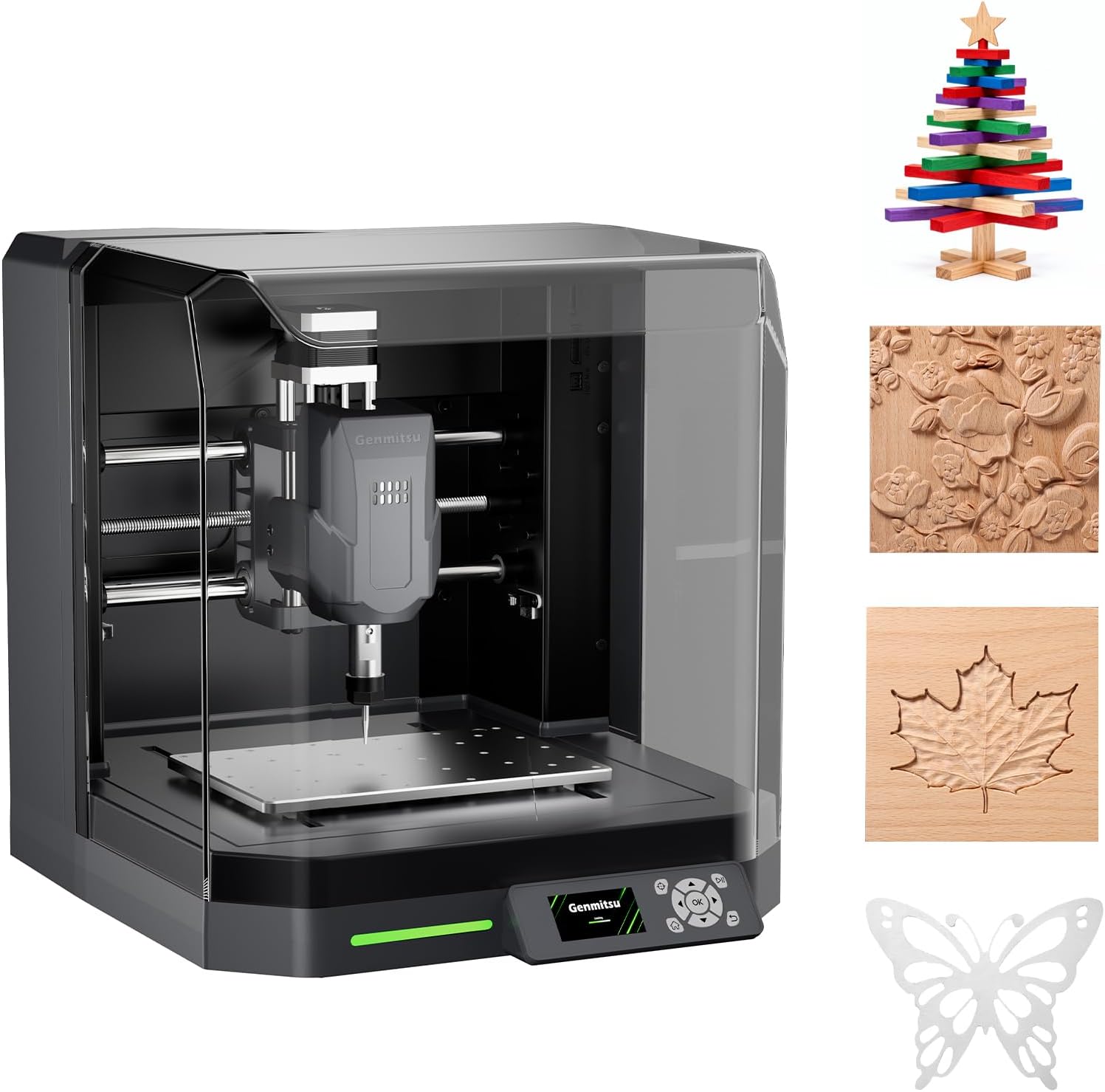 Genmitsu Cubiko Desktop CNC Router Machine with Enclosure for Beginners