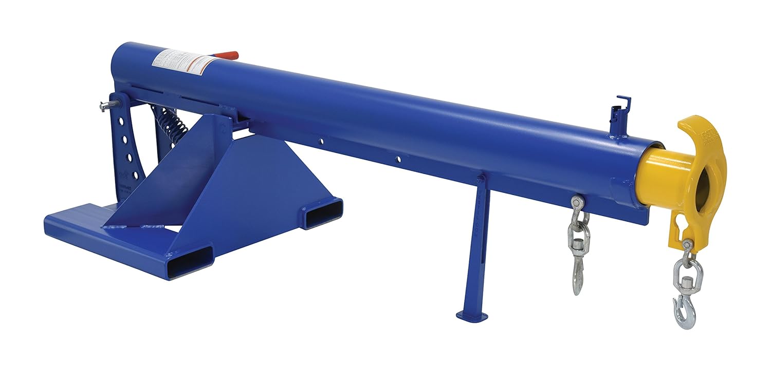 Vestil LM-OBT-6-24 Steel Orbit Telescoping Lift Boom 24 In. Fork Pocket Center 6,000 Lb. Capacity Blue