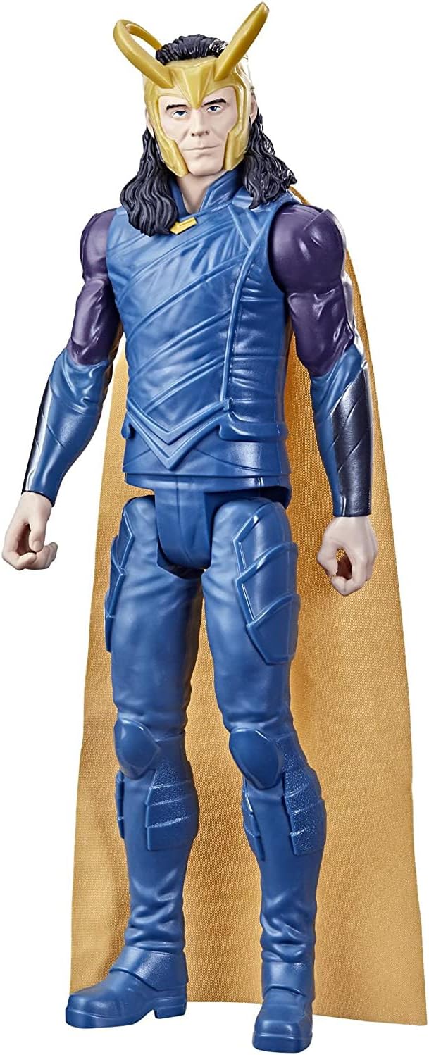 Marvel Avengers Titan Hero Series Collectible Loki Action Figure, Toy For Ages 4 and Up F2246, Black, 12-Inch