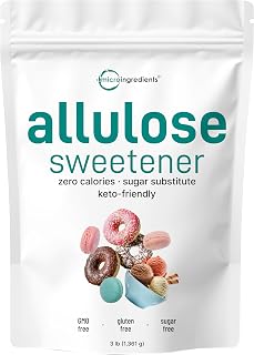 Allulose Sweetener, 3 Pounds (48 Ounces), Zero Calorie, Plant Based Sugar Alternative, No After Taste, Best for Coffee, Drinks, Tea, Cooking and Baking, Keto Diet and Vegan Friendly