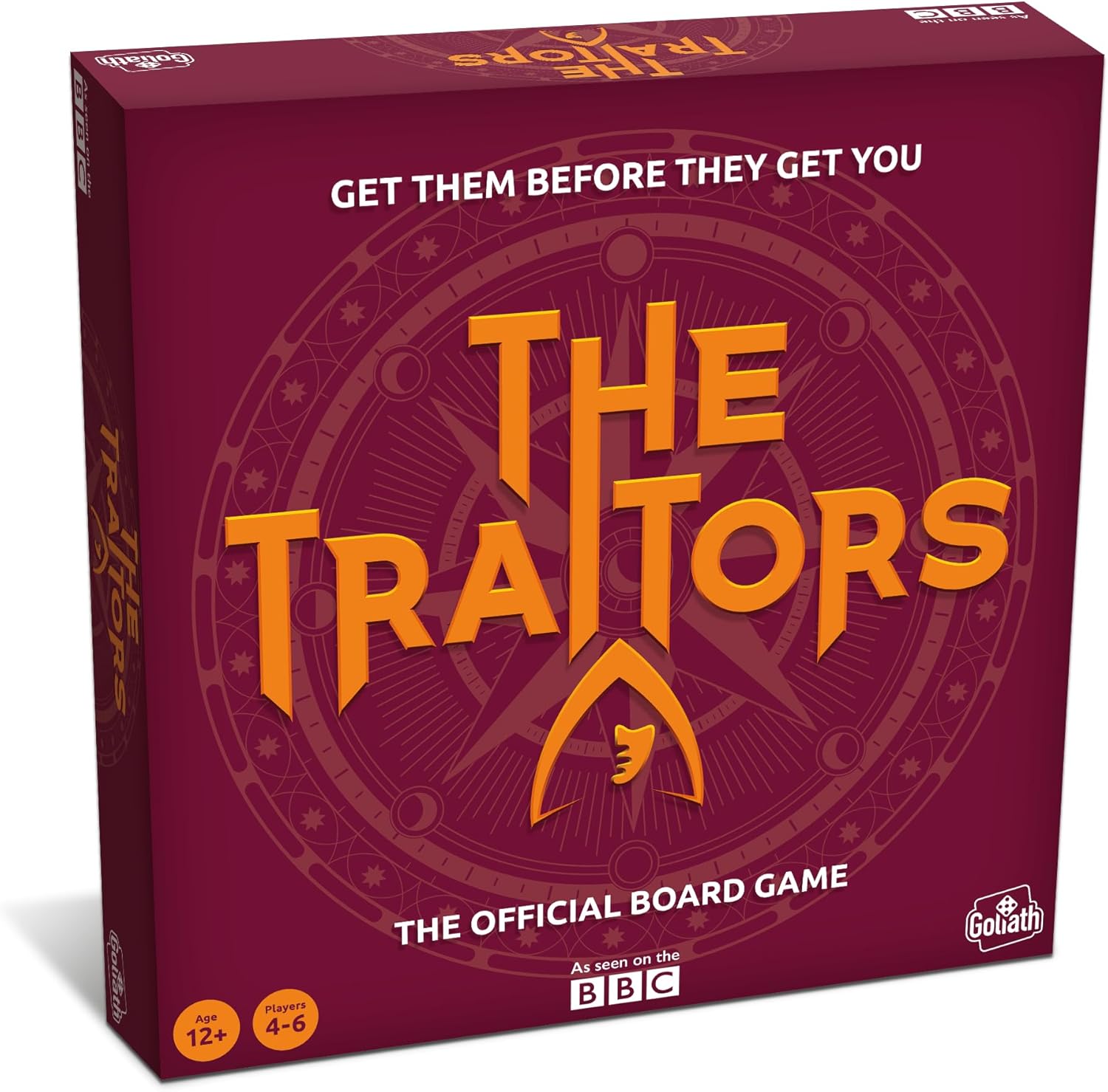 Goliath Games Presents Age 12+: The Traitors - Official Board Game | Based on the Hit BBC Show | Can the Faithfuls Catch the Traitor? | For 4-6 Players | Ages 12+