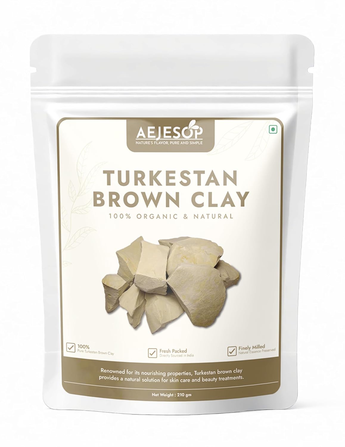 AEJESOP Edible Clay, Turkestan Brown Clay, 7oz (200g)