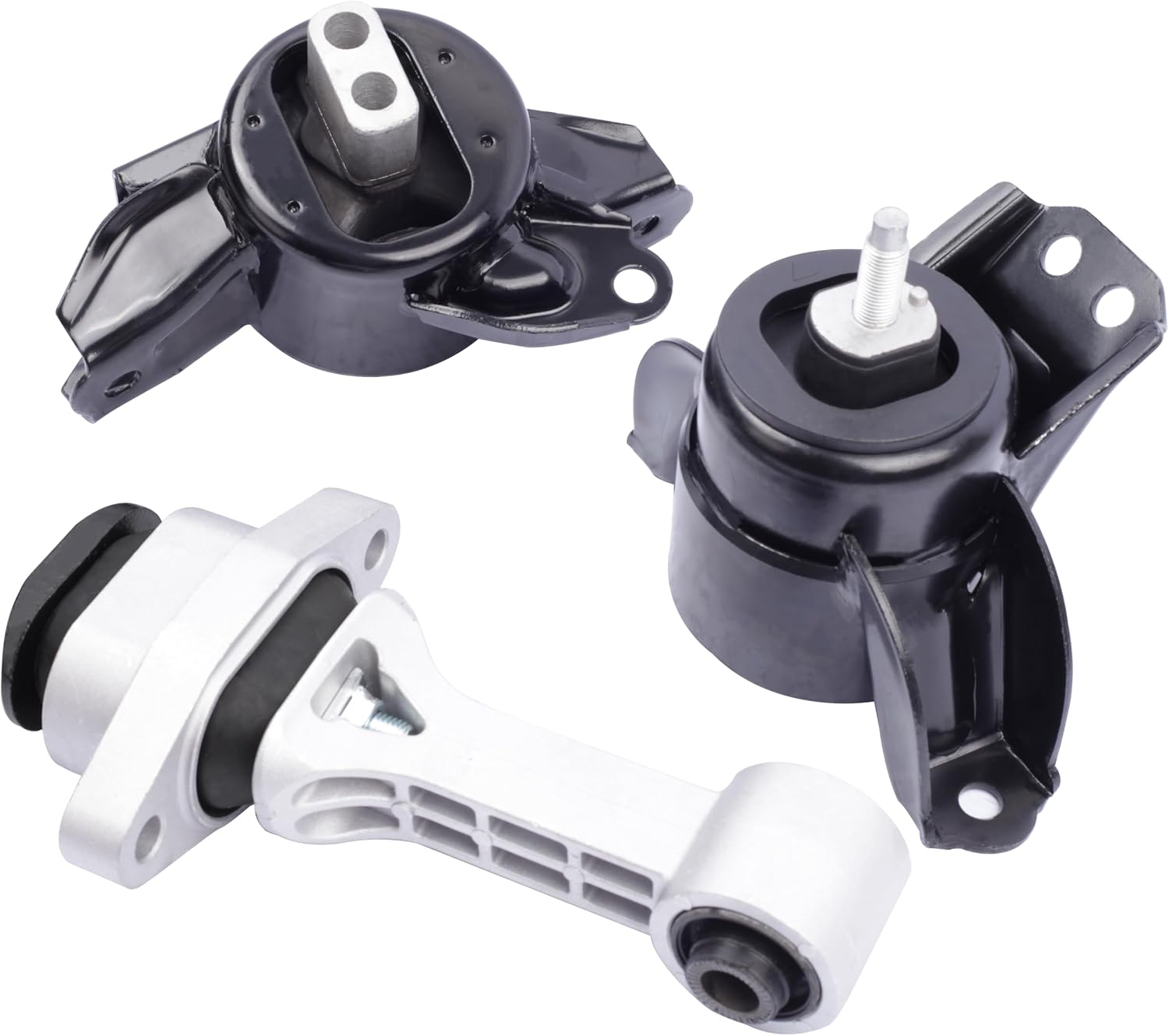Engine Motor & Transmission Mount Compatible with 2014 2015 2016 2017 2018 2019 kia Soul 1.6L 2.0L L4 3-Piece Set Replace OE：A71065 A71093 A71067