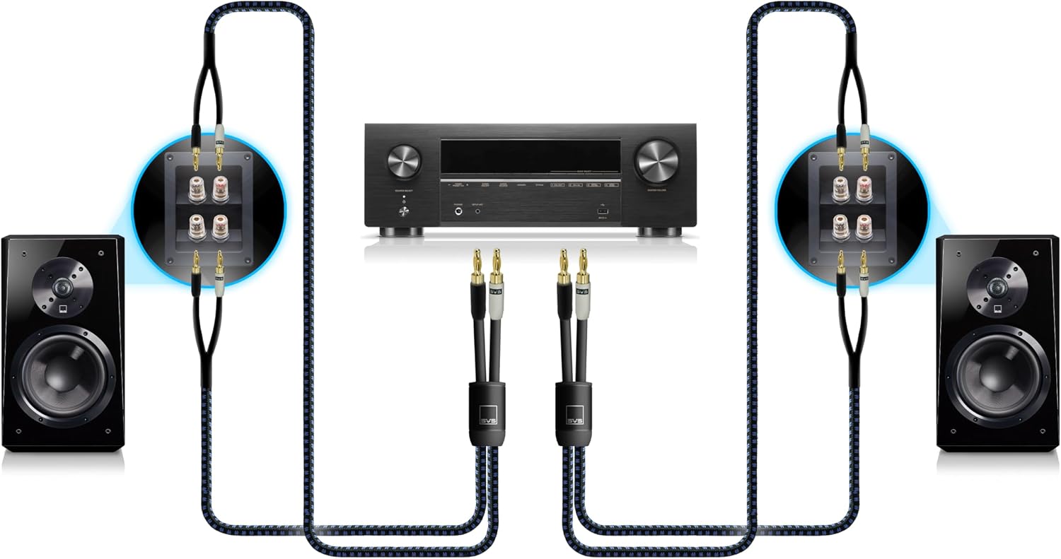SVS SoundPath Ultra Bi-Wire Speaker Cable with Spade Connectors (10 feet)