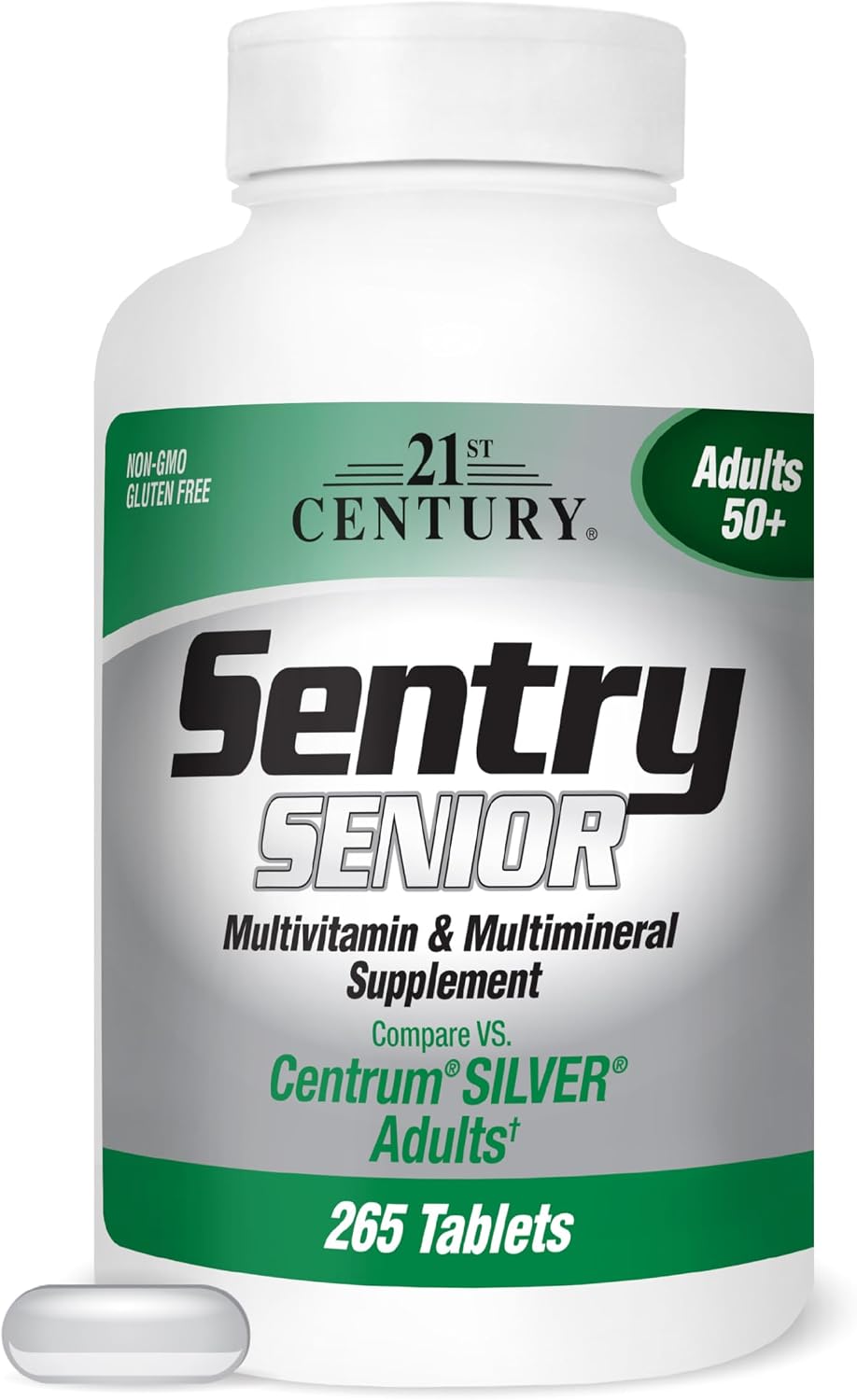 21st Century Sentry Senior Tablets, 265 Count