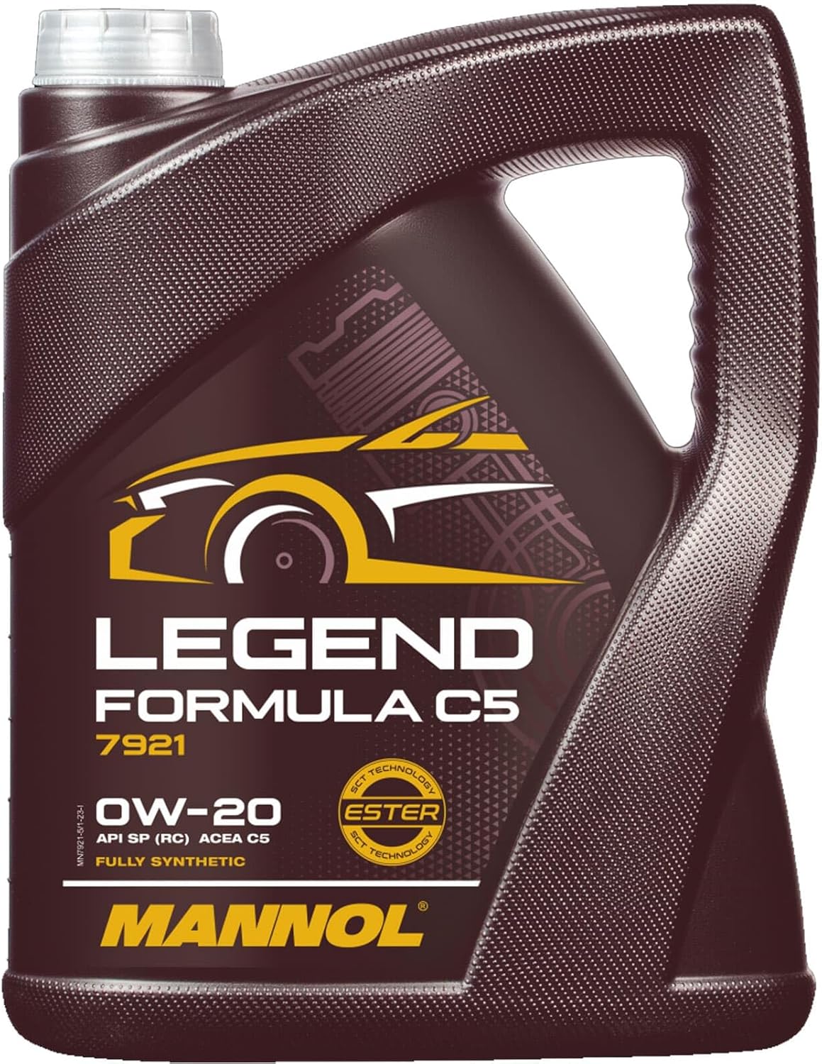 Mannol 5 Litres Legend Formula C5 0W-20 Engine Oil 7921 ACEA C5 Bi-Synthetic PAO And Ester Technology