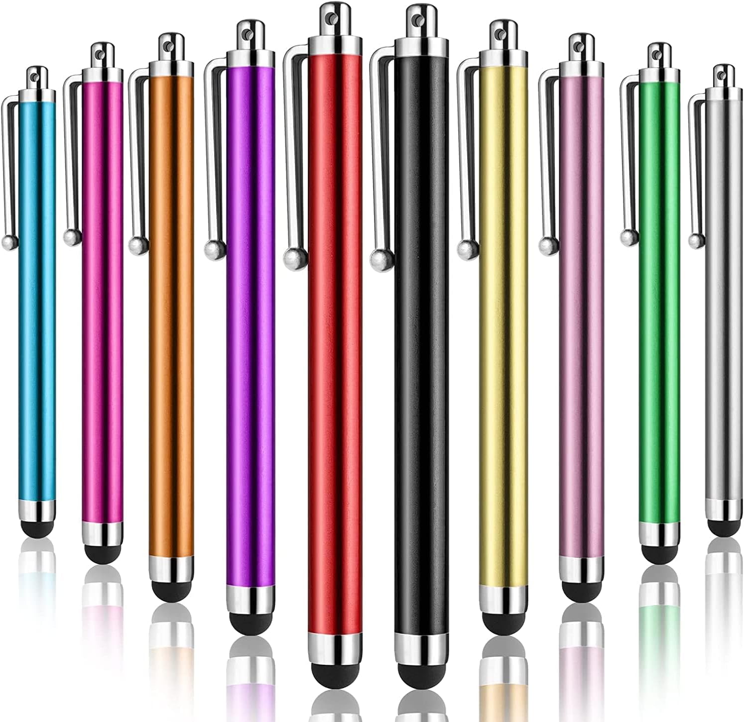 10 x Quality Touch Screen Stylus Pen compatible with Samsung, Xiaomi, OnePlus, Pixel, Oppo, Huawei, Vivo, Realme, Nothing Tablets etc.