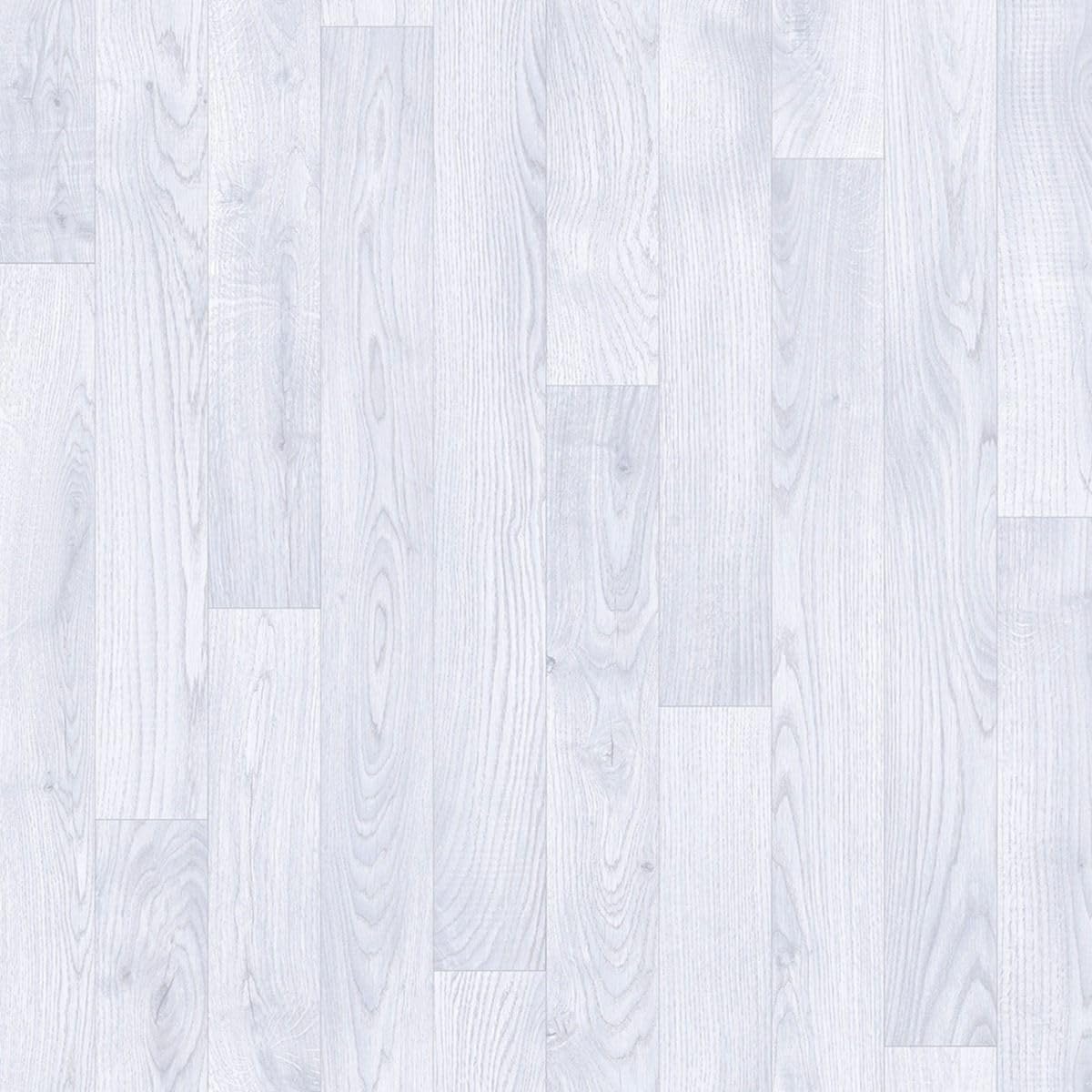 VINYL FLOORING UK White Wood Effect Anti Slip Vinyl Flooring Roll for Kitchen, Living Room, Dining Room, 2.3mm Thick Vinyl Sheet, Waterproof Lino Flooring -2mt X 1mt