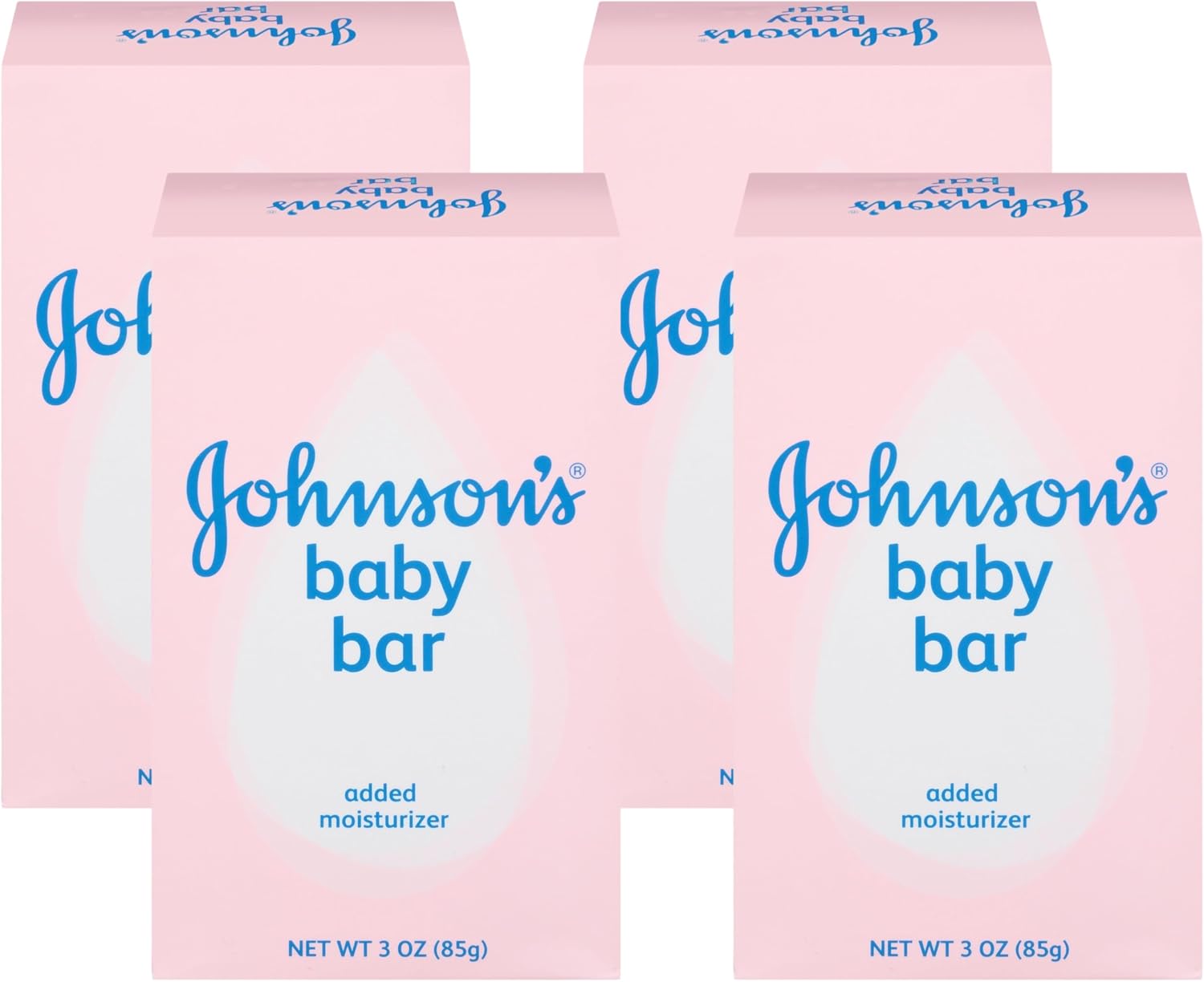 Johnson's Baby Baby Baby Soap Bar Gentle for Baby Bath and Skin Care, Hypoallergenic, 3 oz (Pack of 4)