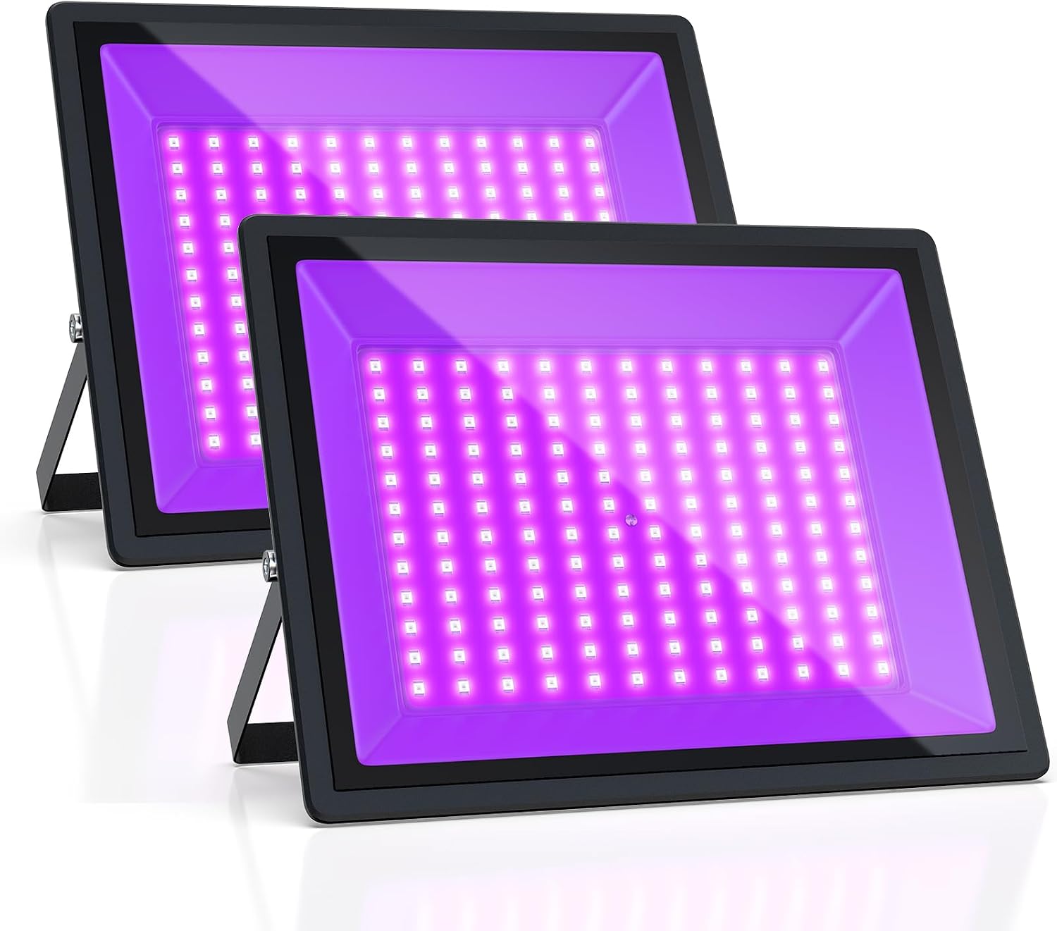 2-Pack 150W UV Blacklight for Halloween & Partyn