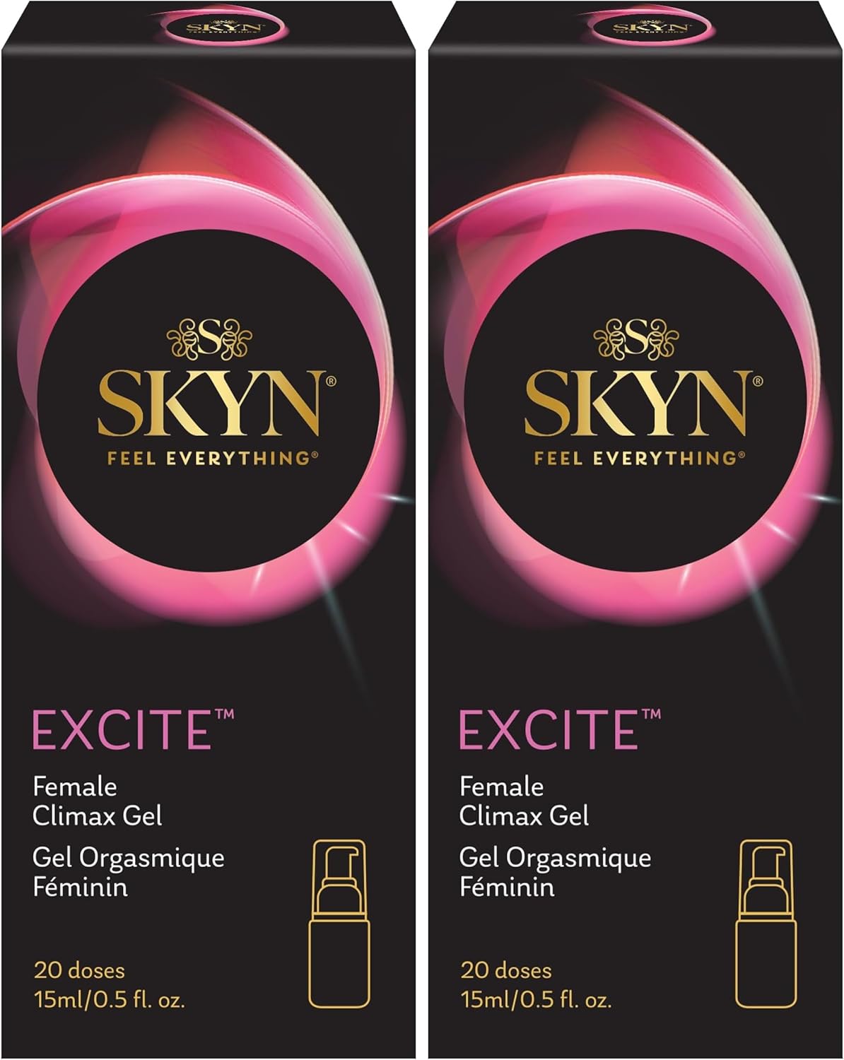 SKYN Sexual Stimulating Gel | Female | 0.5 Ounce | Pack of 2 | Excite