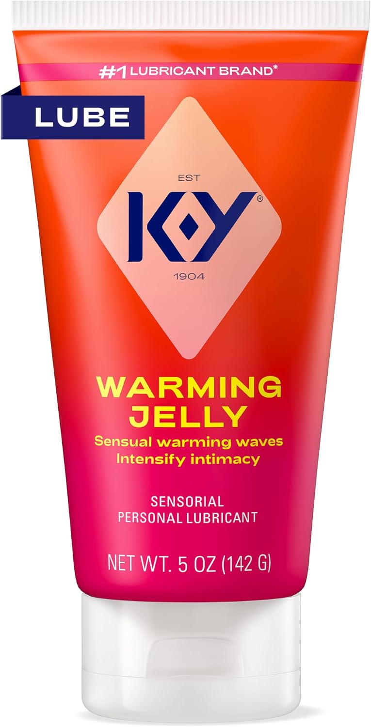 K-Y Warming Jelly Lube, Sensorial Personal Lubricant, Glycol Based Formula, 5 fl oz (Pack of 1)