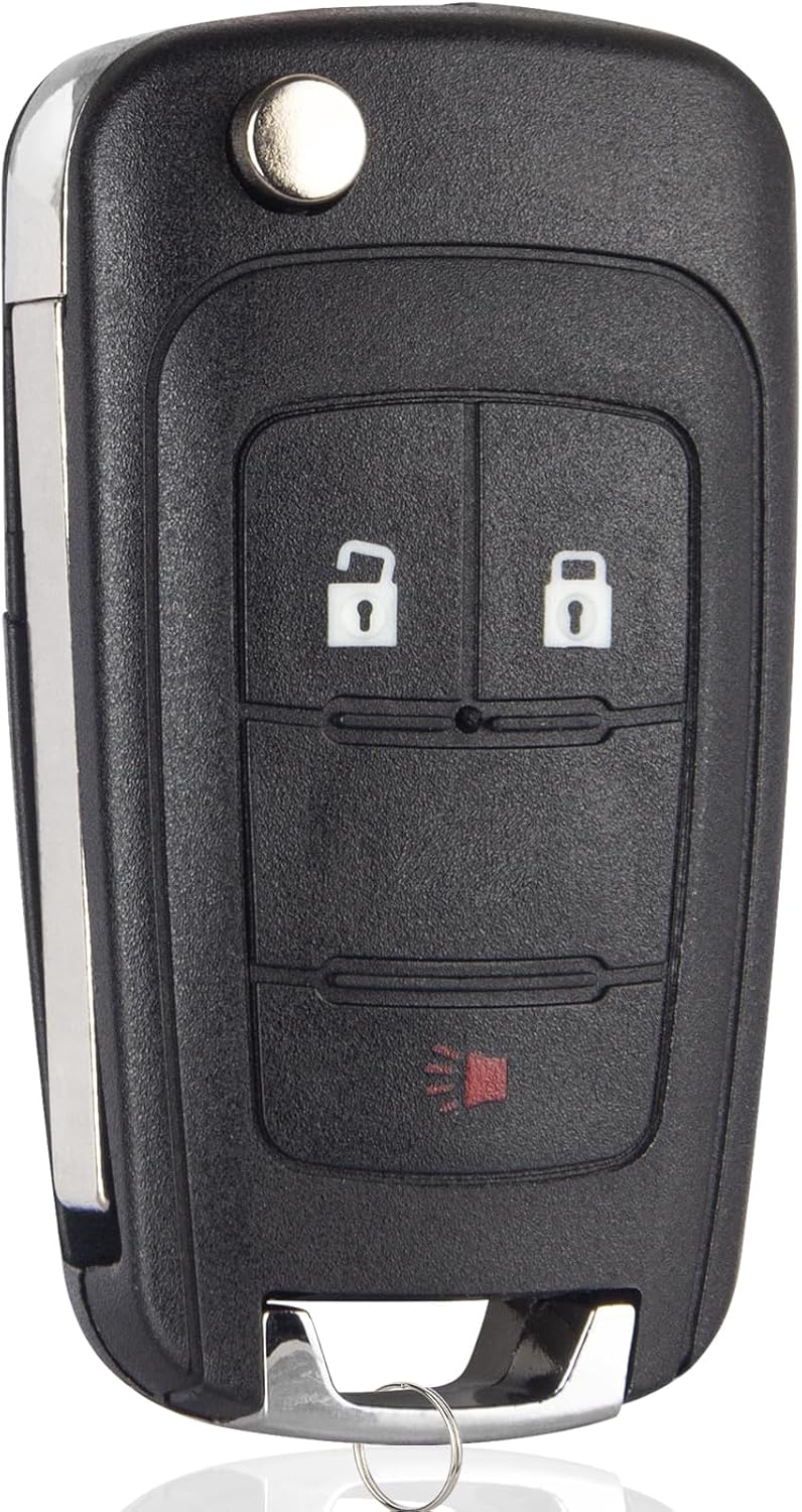 Car Key Fob Replacement for 2010-2017 Chevy Equinox/ Chevrolet Sonic/ GMC Terrain (OHT01060512) Flip Keyless Entry Remote (Set of 1)