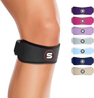 Sleeve Stars Patellar Tendon Support Strap Osgood Schlatter Knee Brace for Youth, Knee Brace for Women & Men, Swedish Brand Knee Strap Patella Tendon Support, Kids Knee Brace 3 Lengths (Black)