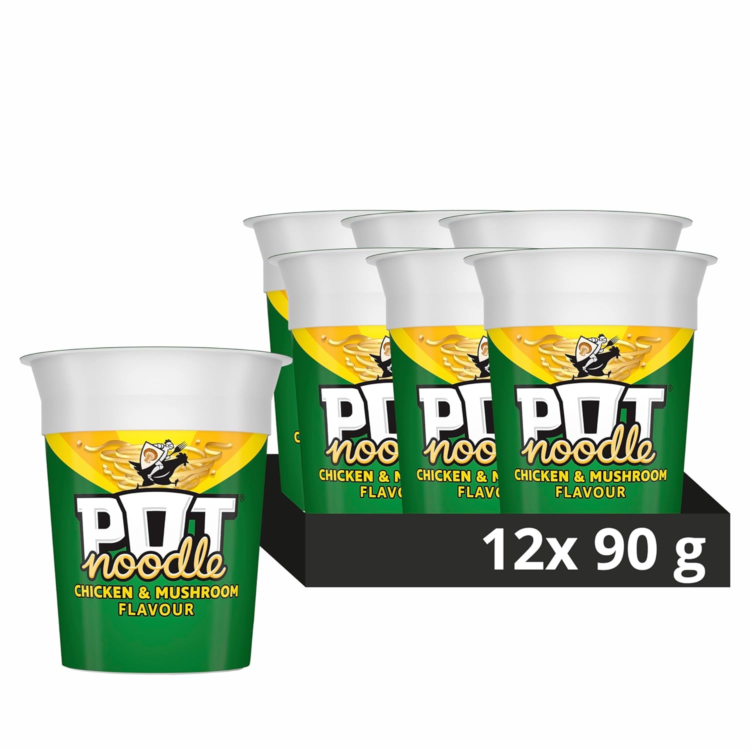 Pot Noodle Chicken and Mushroom 90 g (Pack of 12)