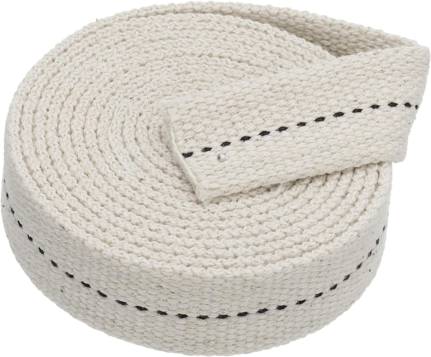 PATIKIL 7/8" Wide 6 Feet 100% Cotton Flat Wick, Oil Lamp Wicks with Black Stitch for Kerosene Lamp Lantern Oil Burner